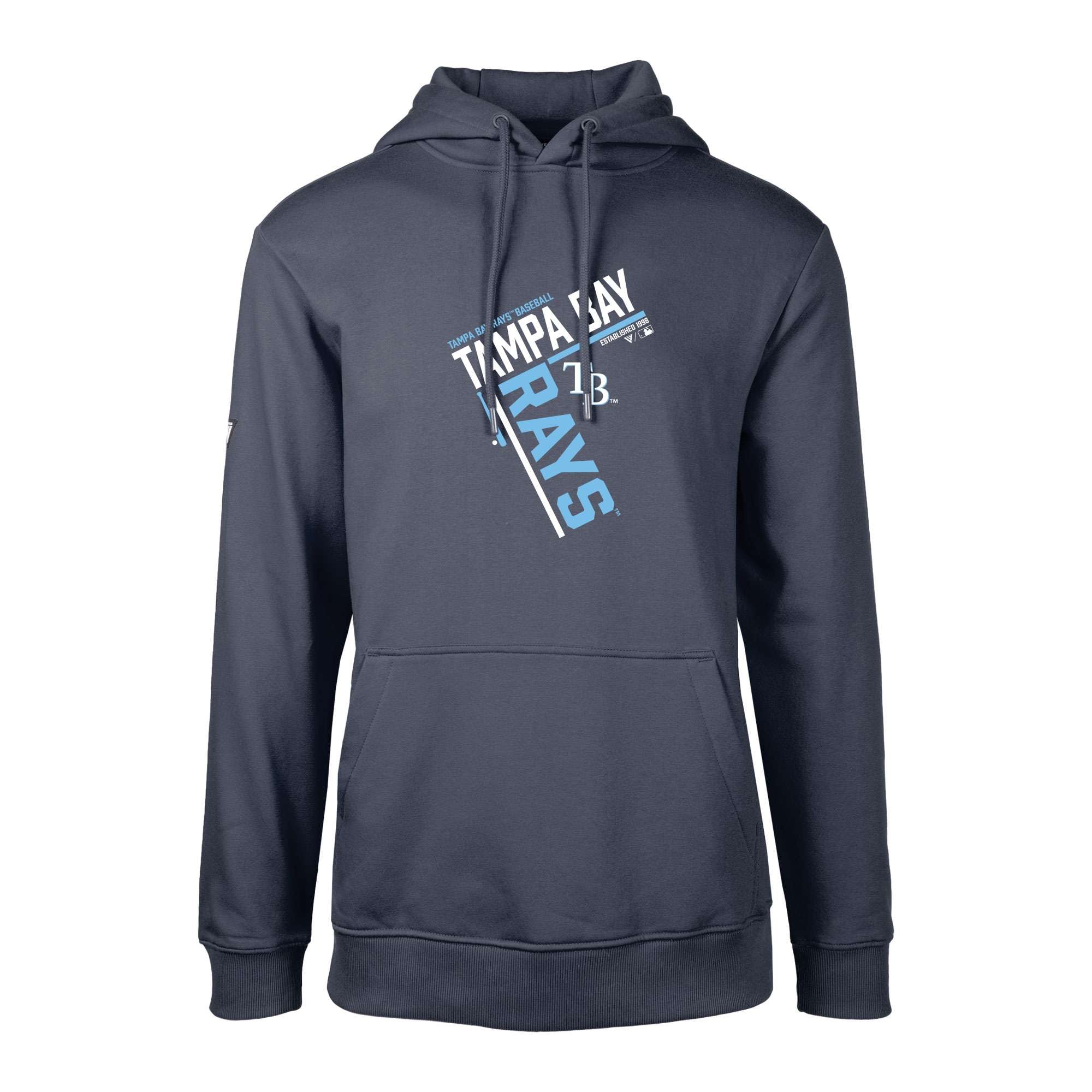 Men's Tampa Bay Rays Levelwear Navy Podium Segment Pullover Hoodie