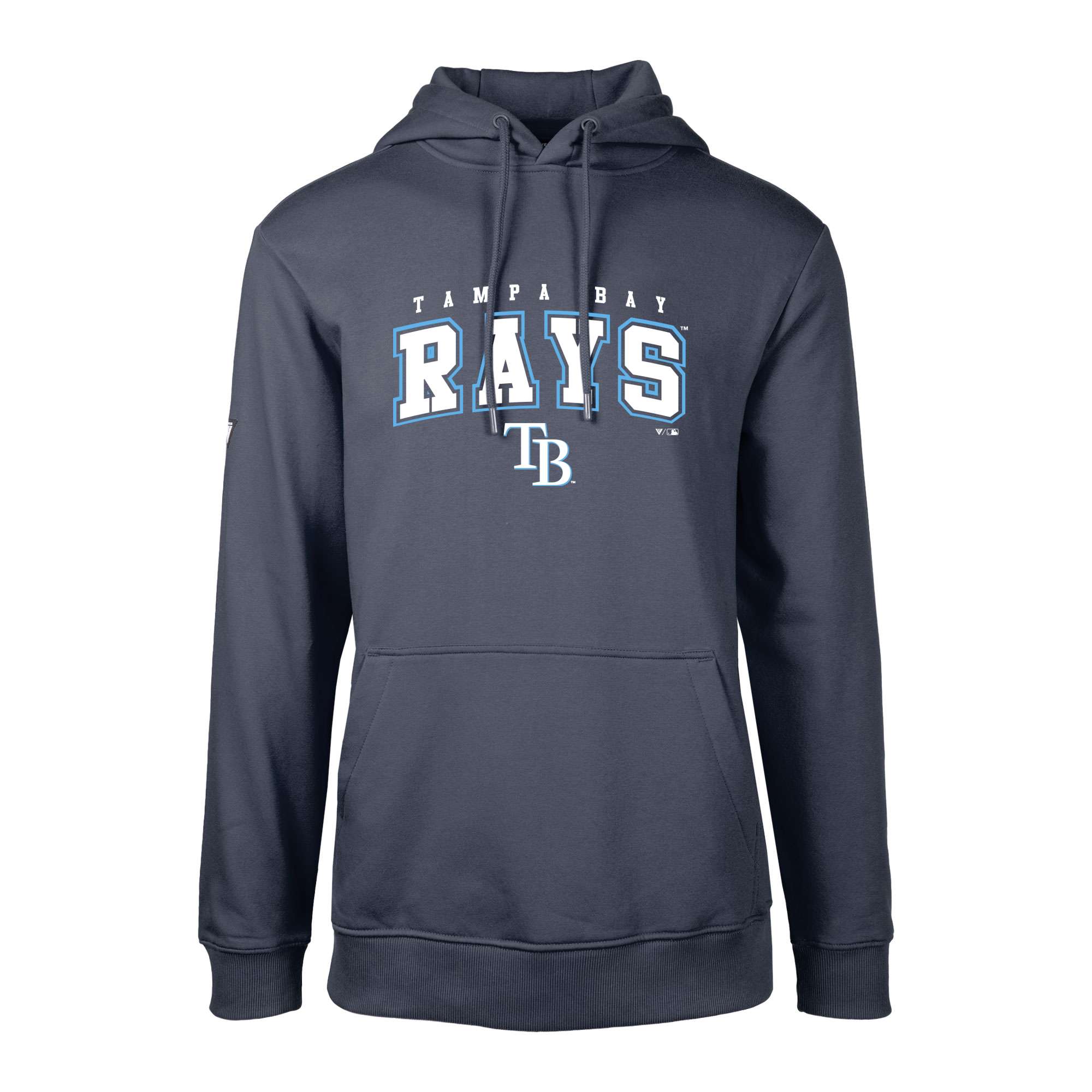 Men's Tampa Bay Rays  Levelwear Navy Podium Team Arch Pullover Hoodie