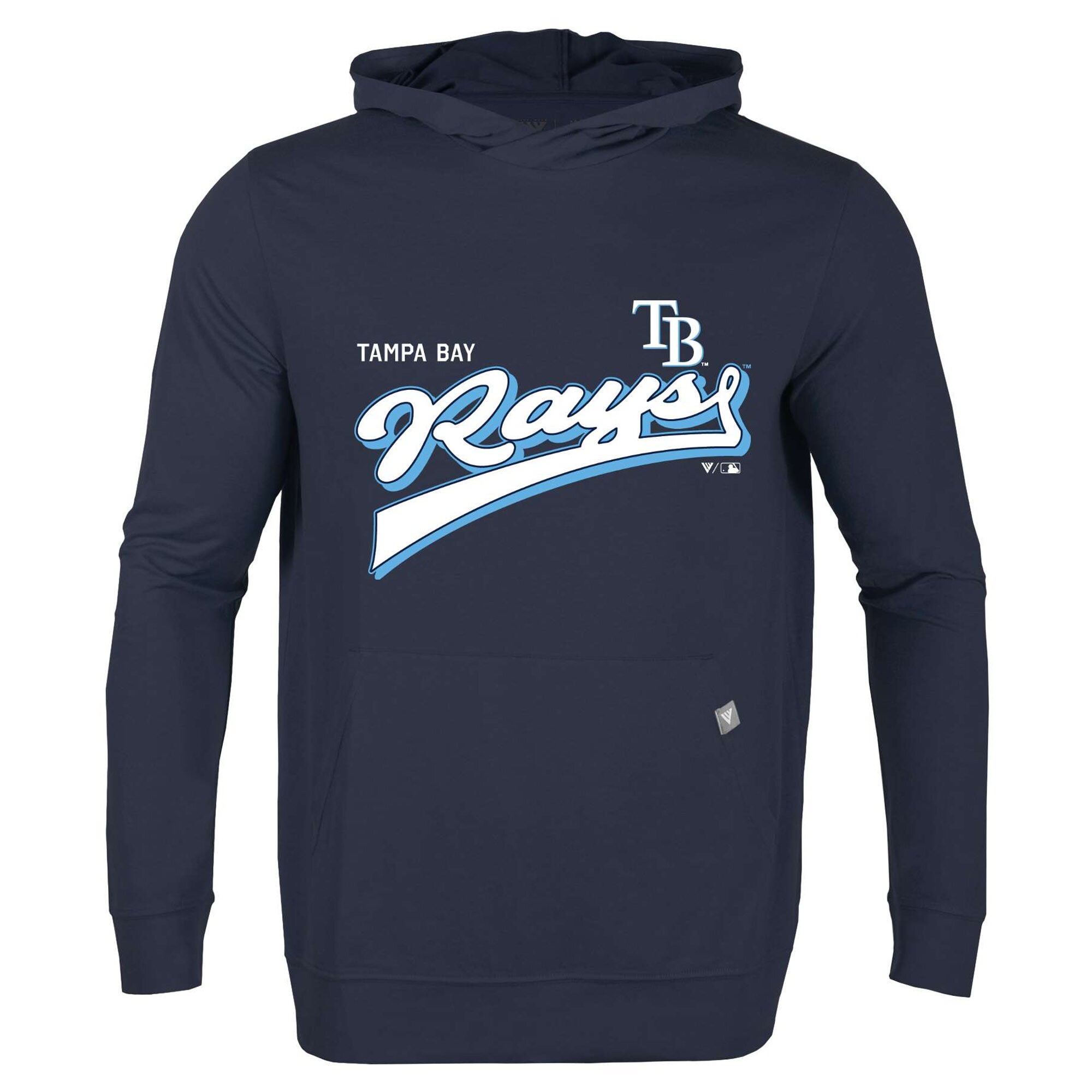 Men's Tampa Bay Rays  Levelwear Navy  Relay 2.0 Retro Pullover Hoodie