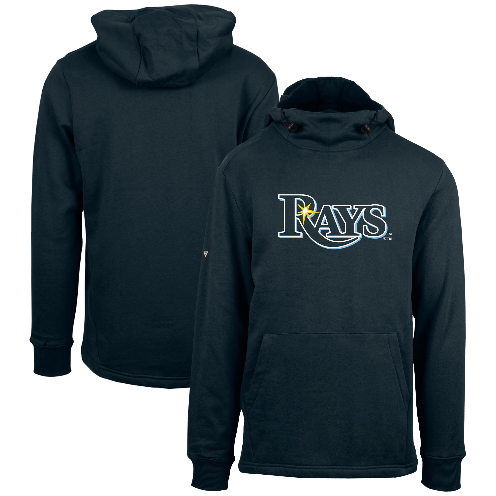 Men's Tampa Bay Rays Levelwear Navy Shift Sportswear Core Logo Pullover Hoodie