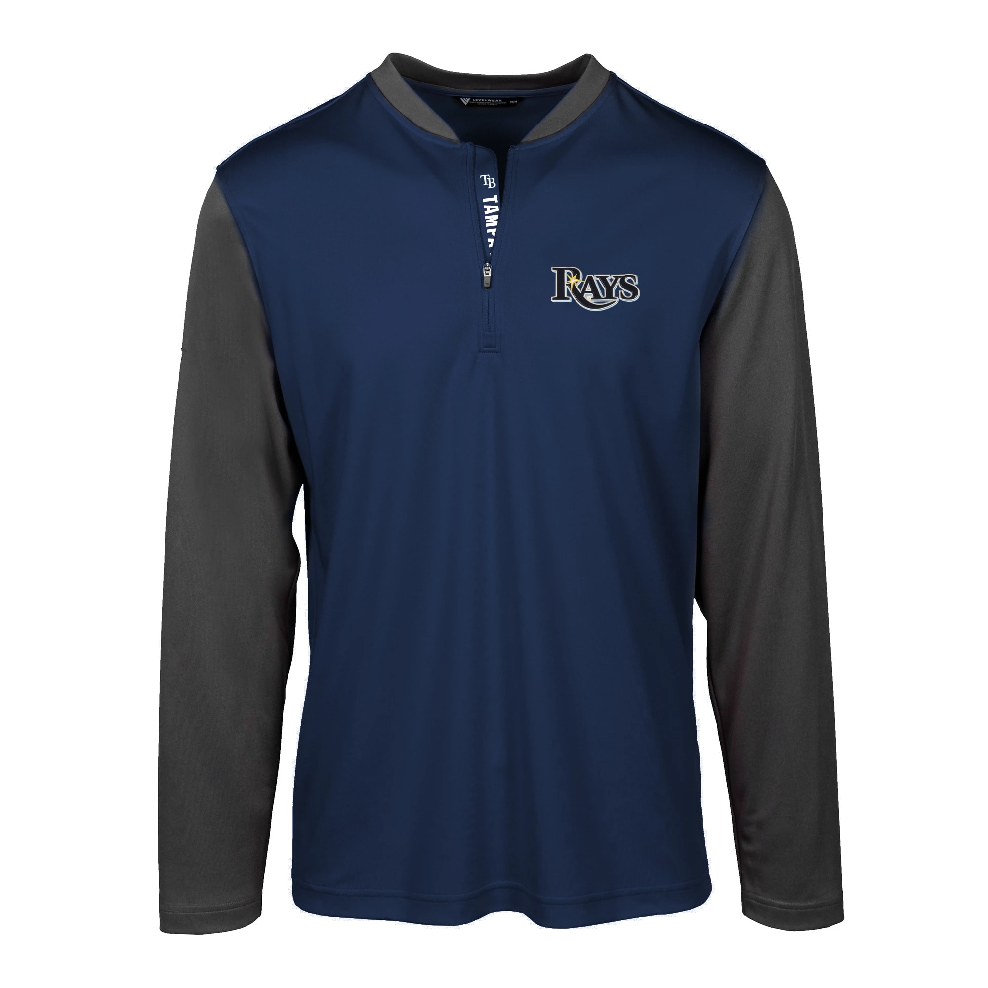 Men's Tampa Bay Rays Levelwear Navy Spector Quarter-Zip Pullover Top