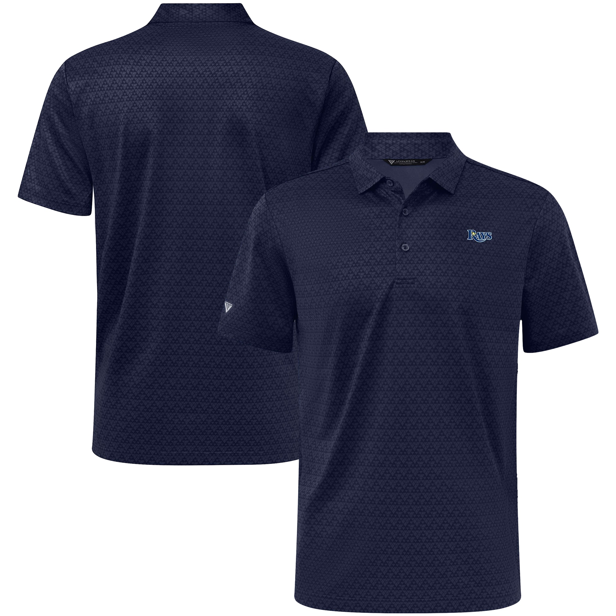 Men's Tampa Bay Rays Levelwear Navy System Insignia Polo