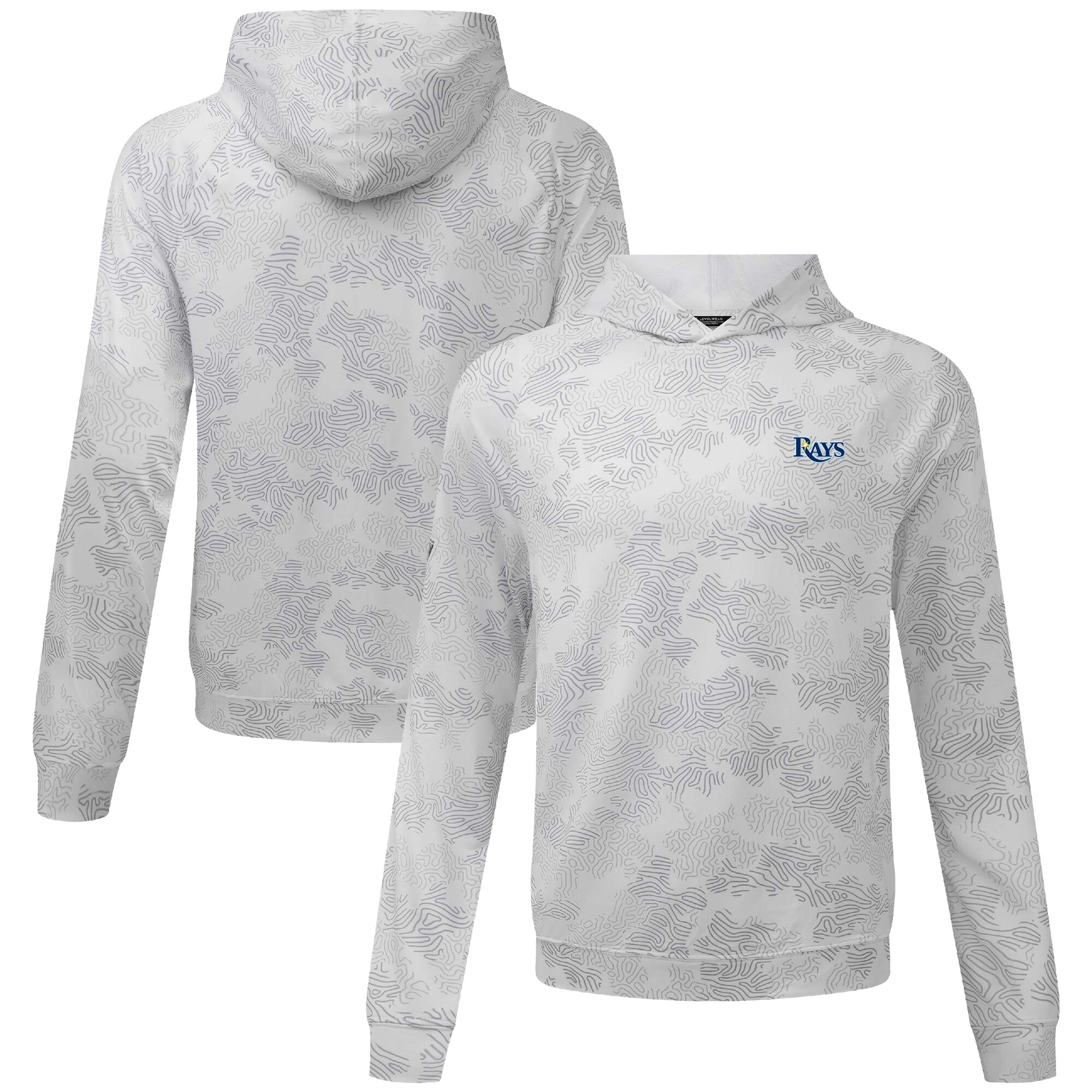 Men's Tampa Bay Rays Levelwear White Blender Insignia Hoodie