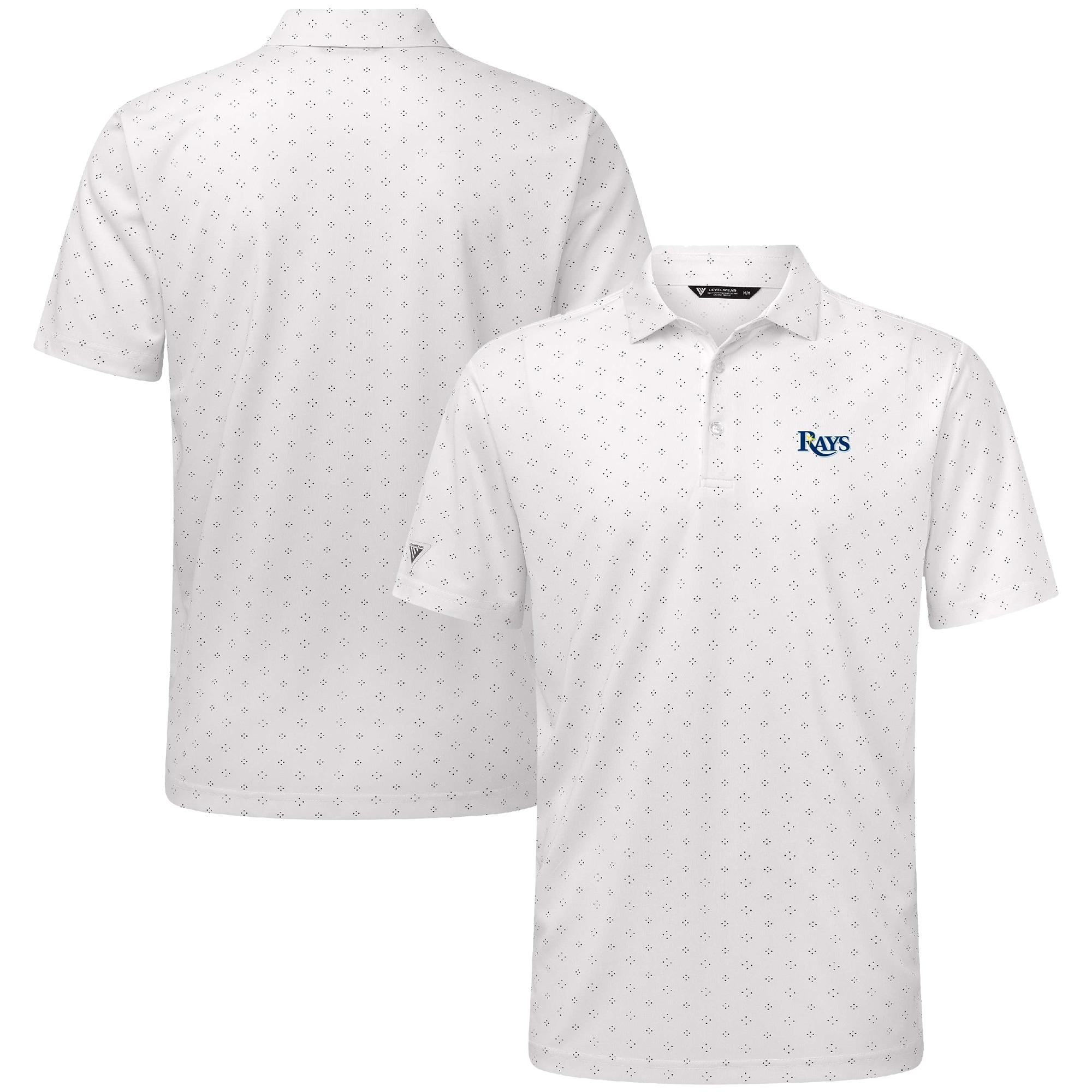 Men's Tampa Bay Rays Levelwear White Detect Insignia Polo