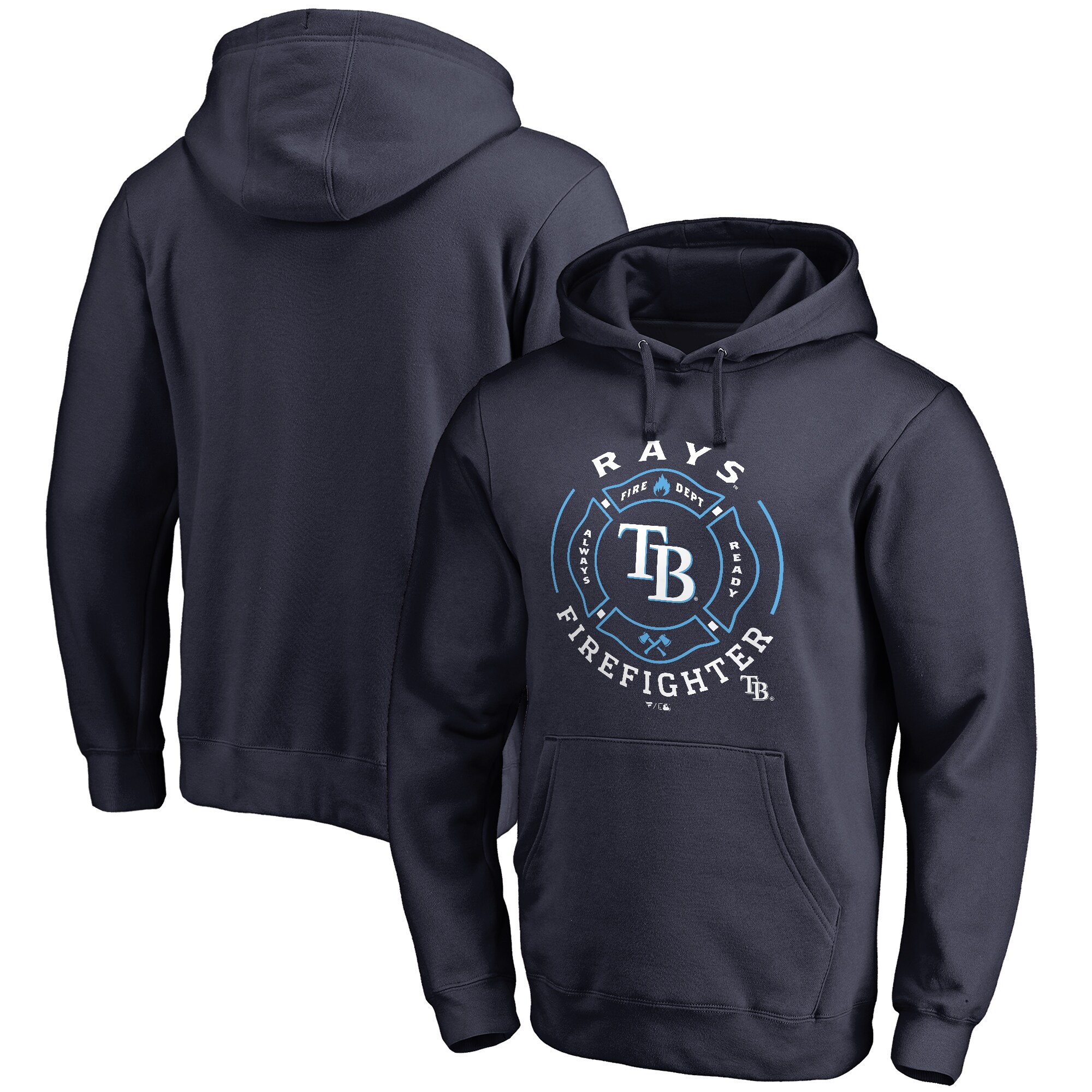 Men's Tampa Bay Rays Navy Firefighter Pullover Hoodie