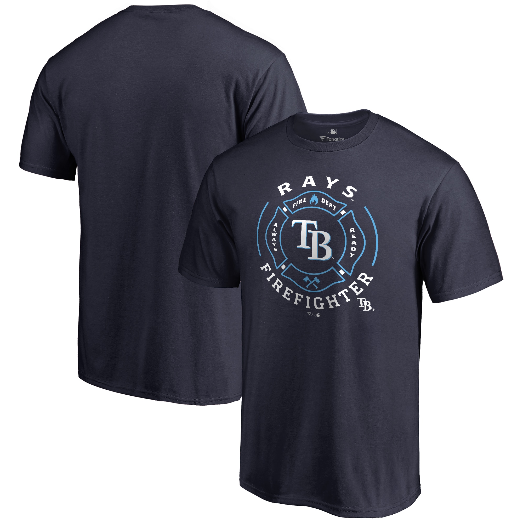 Men's Tampa Bay Rays Navy Firefighter T-Shirt