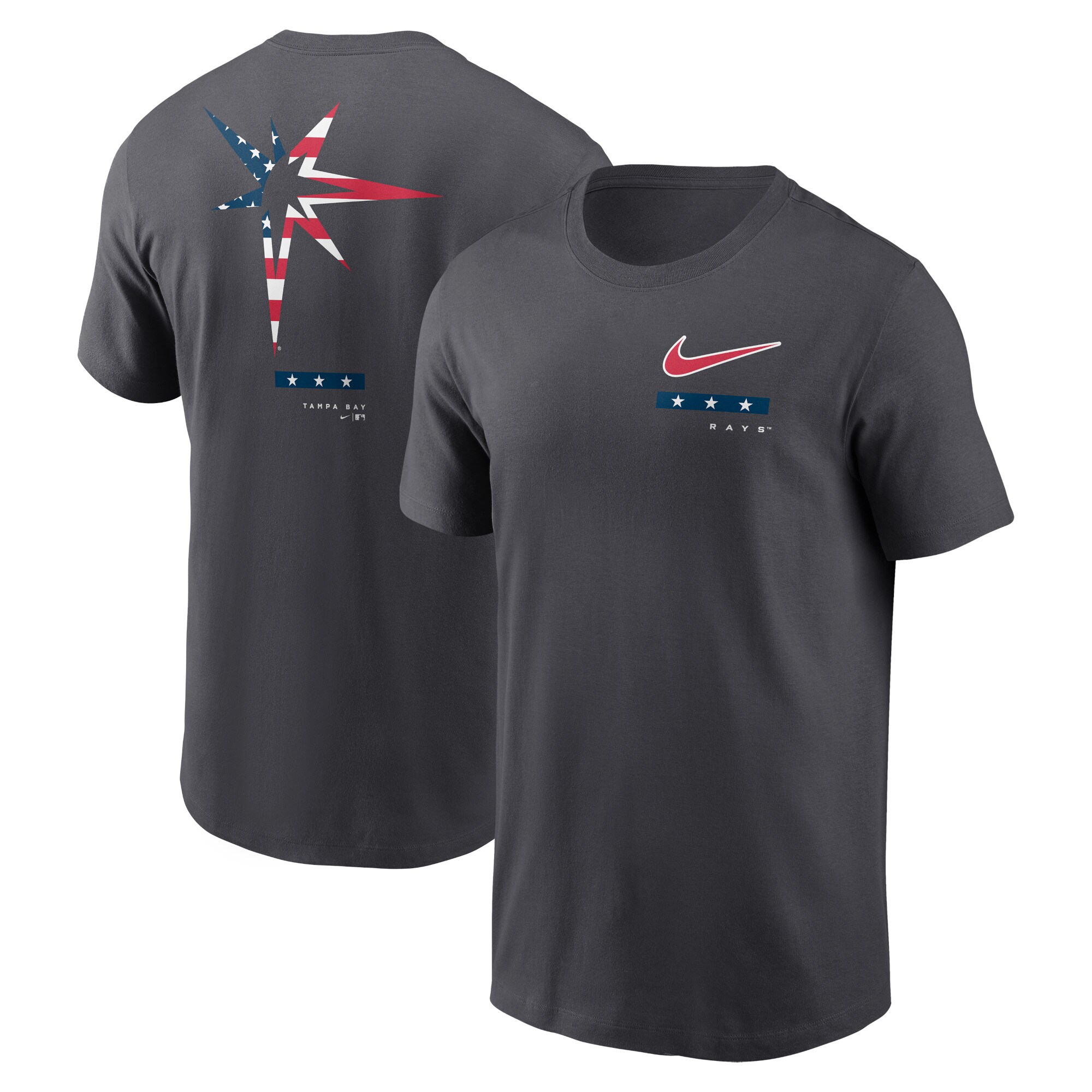 Men's Tampa Bay Rays Nike Anthracite Americana T-Shirt