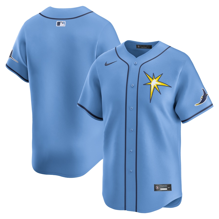 Men's Tampa Bay Rays Nike Light Blue Alternate Limited Jersey