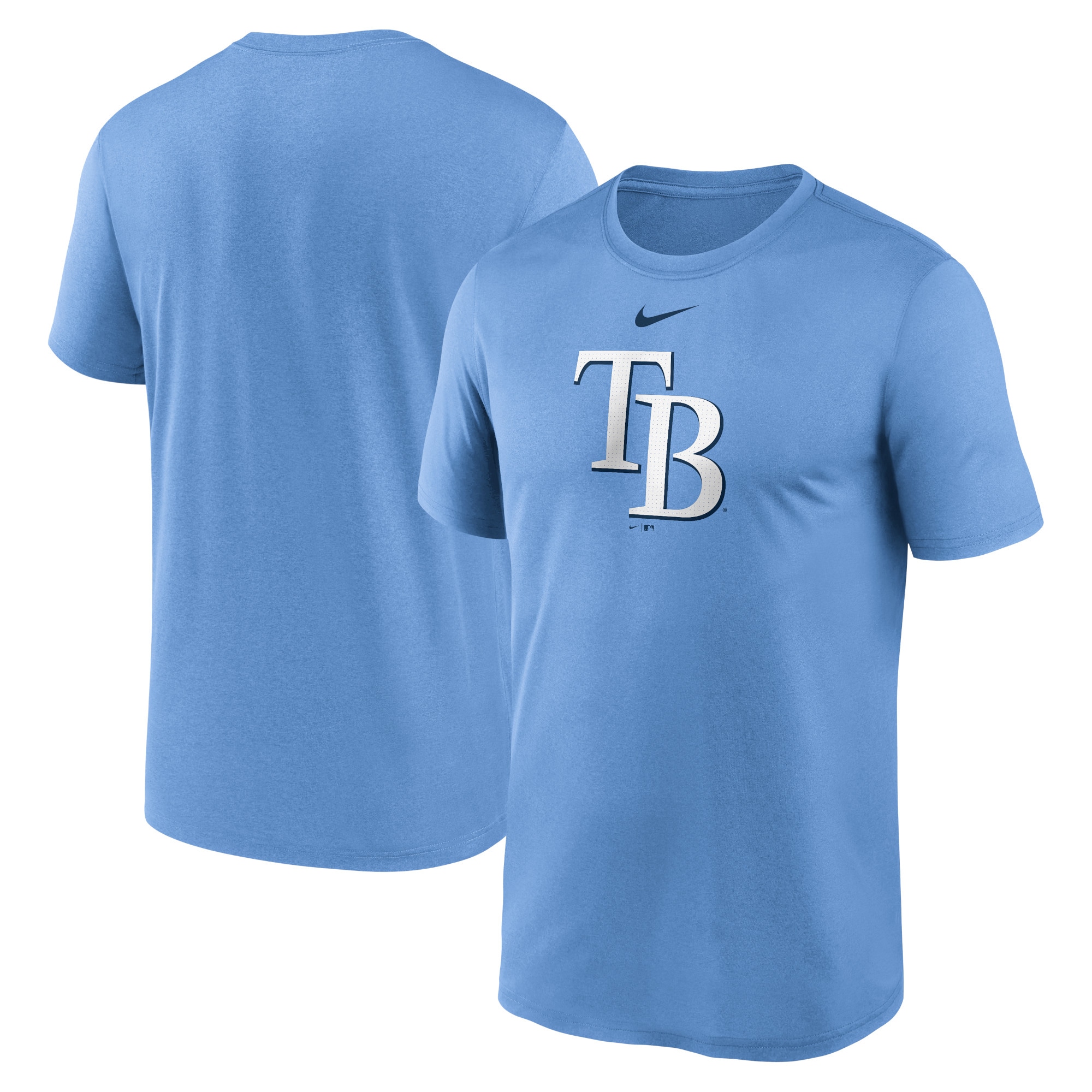 Men's Tampa Bay Rays  Nike Light Blue Legend Fuse Large Logo Performance T-Shirt