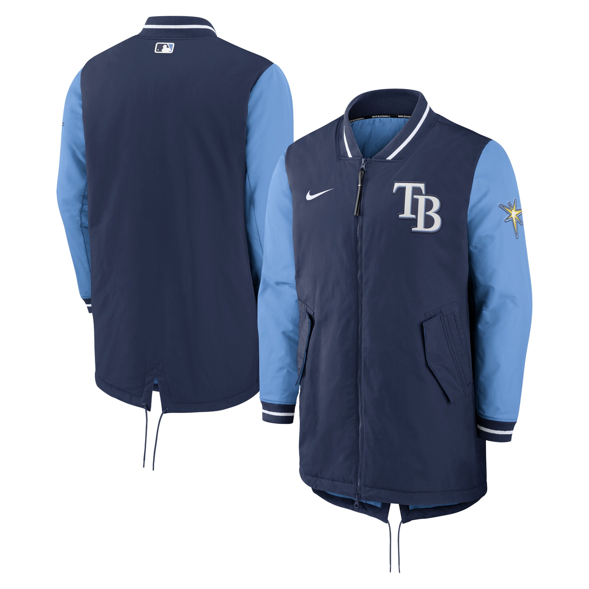 Men's Tampa Bay Rays Nike Navy Dugout Performance Full-Zip Jacket