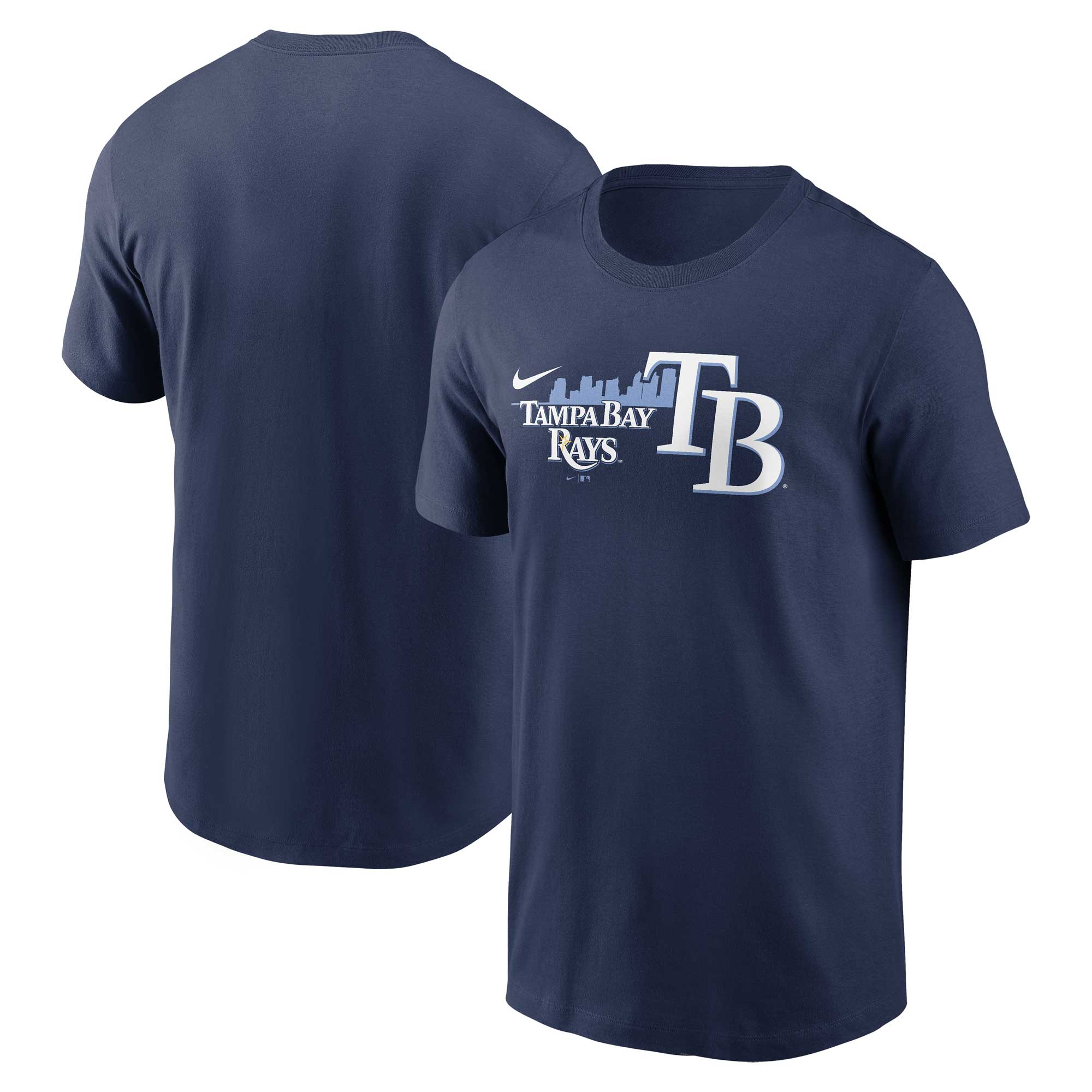 Men's Tampa Bay Rays Nike Navy Local Team Skyline T-Shirt