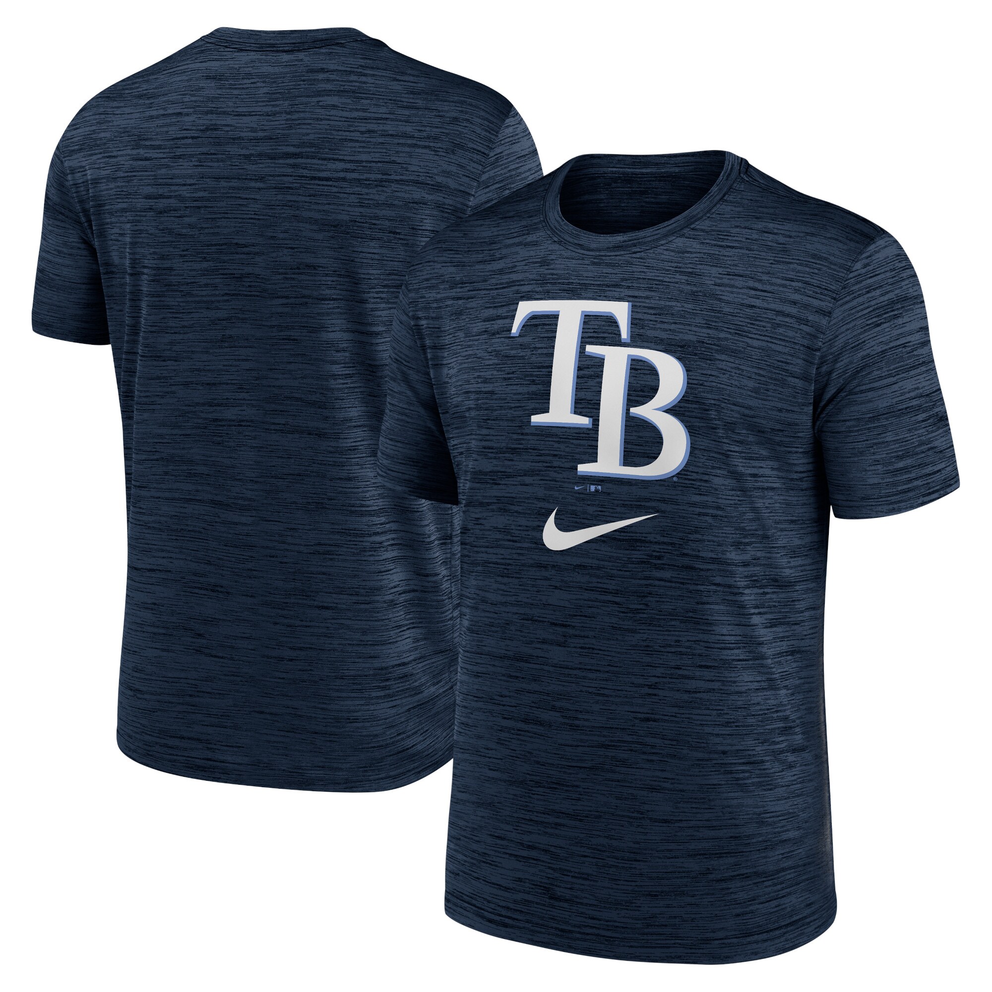 Men's Tampa Bay Rays Nike Navy Logo Velocity Performance T-Shirt