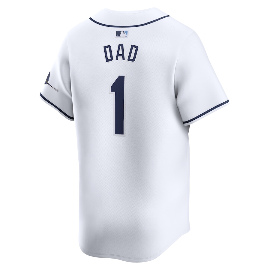 Men's Tampa Bay Rays Nike White #1 Dad Home Limited Jersey - Image 3