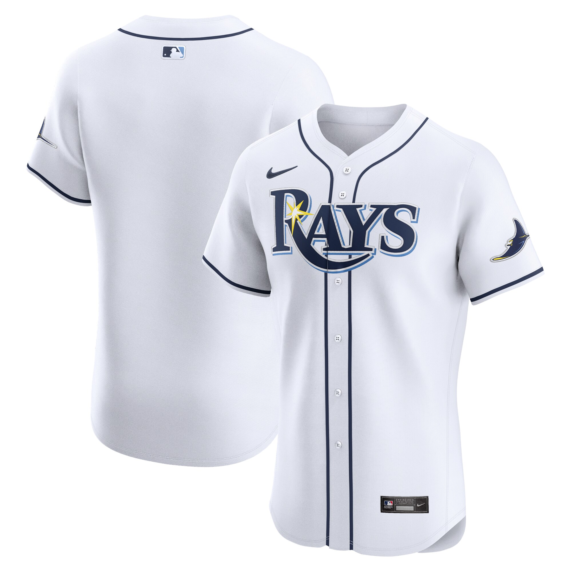 Men's Tampa Bay Rays Nike White Home Elite Jersey