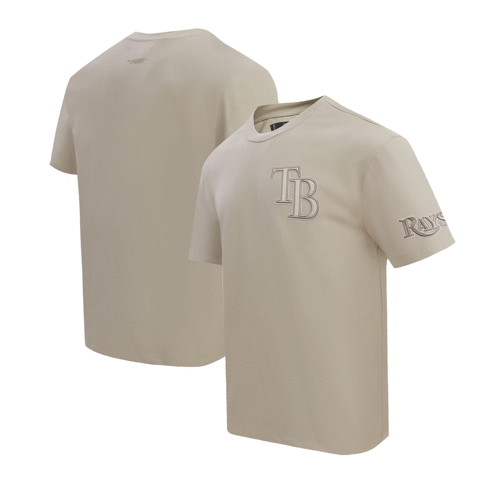 Men's Tampa Bay Rays Pro Standard Tan Neutral Drop Shoulder T-Shirt