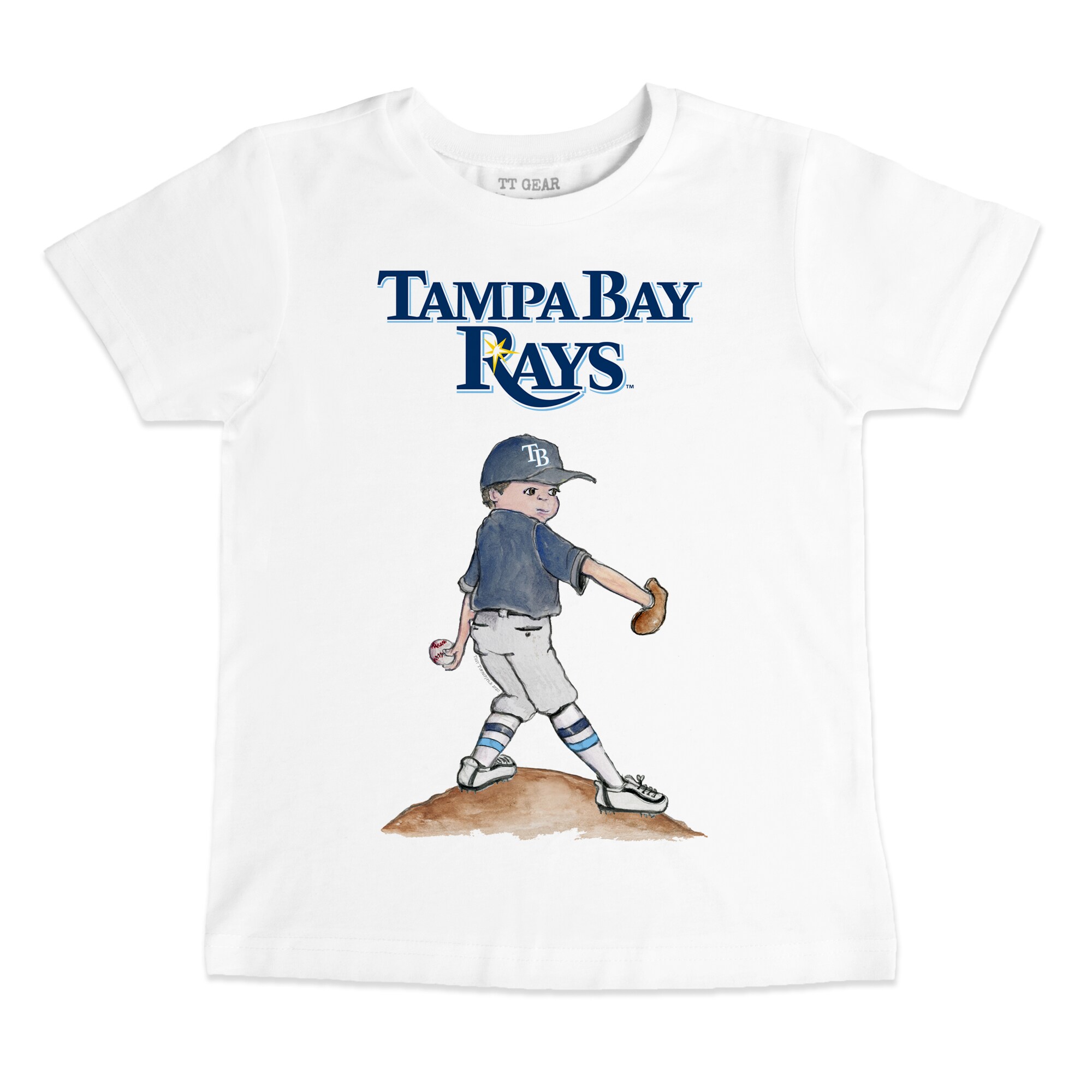 Preschool & Toddler Tampa Bay Rays Tiny Turnip White Clemente T-Shirt