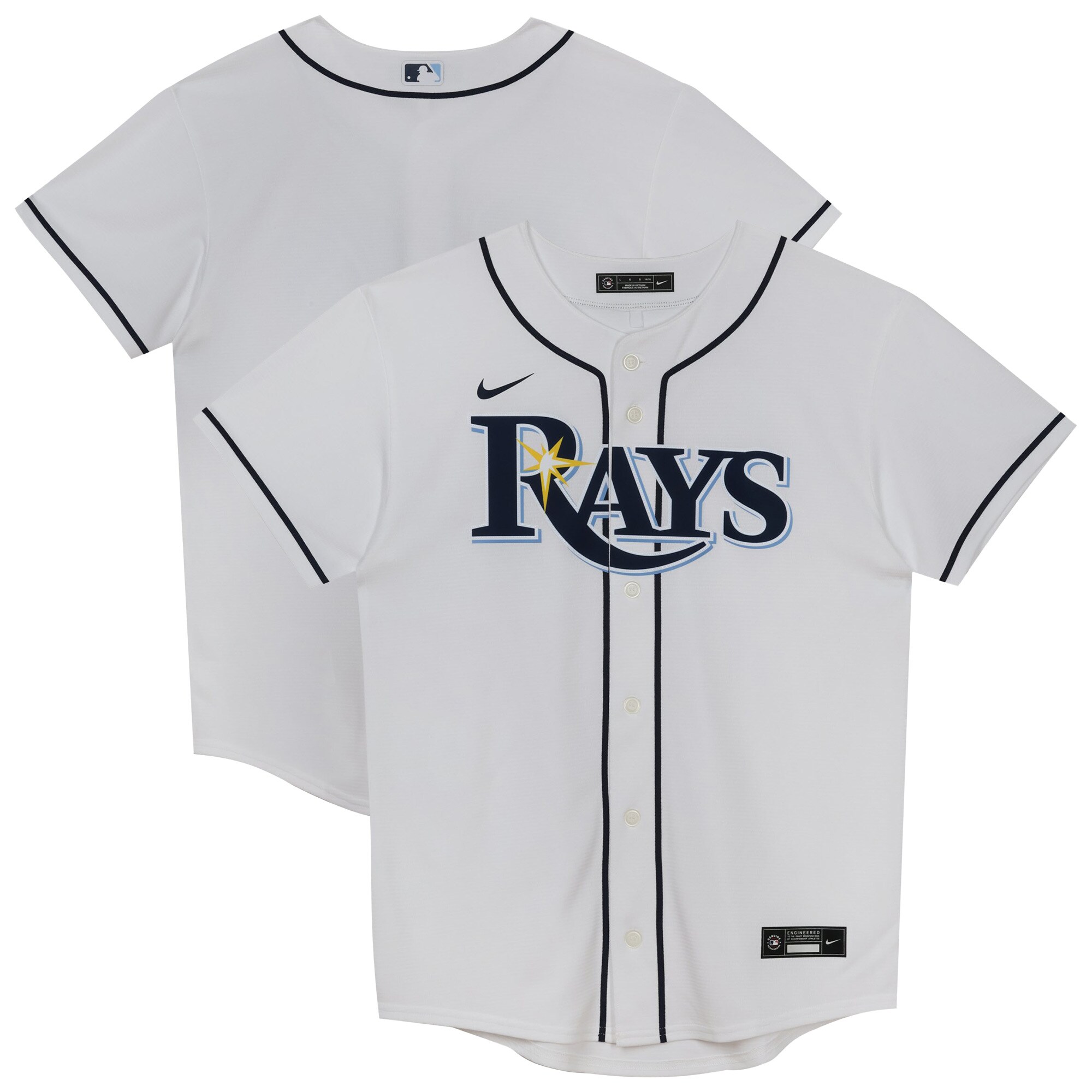 Preschool Tampa Bay Rays White Home Replica Jersey