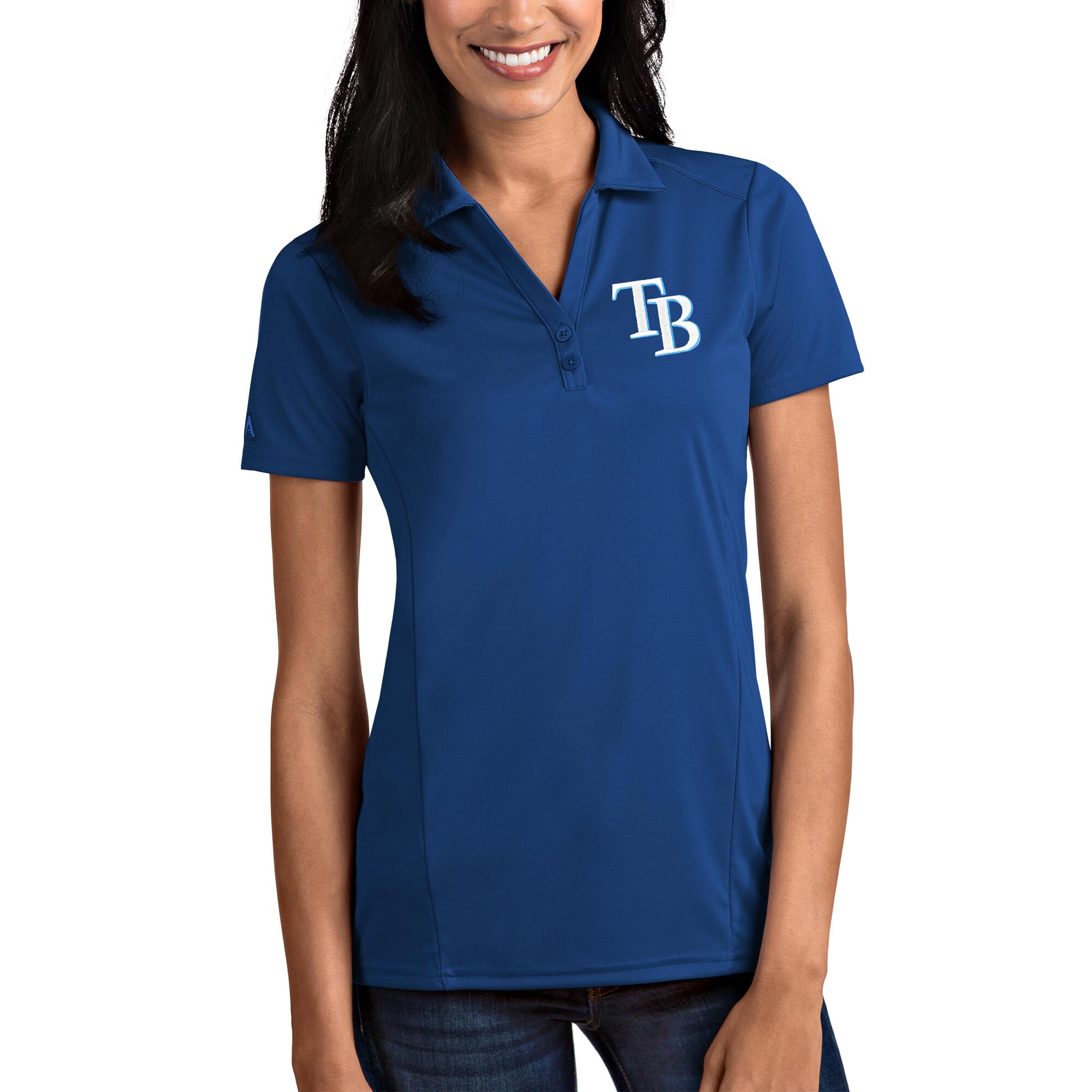 Tampa Bay Rays Antigua Women's Tribute Polo - Royal