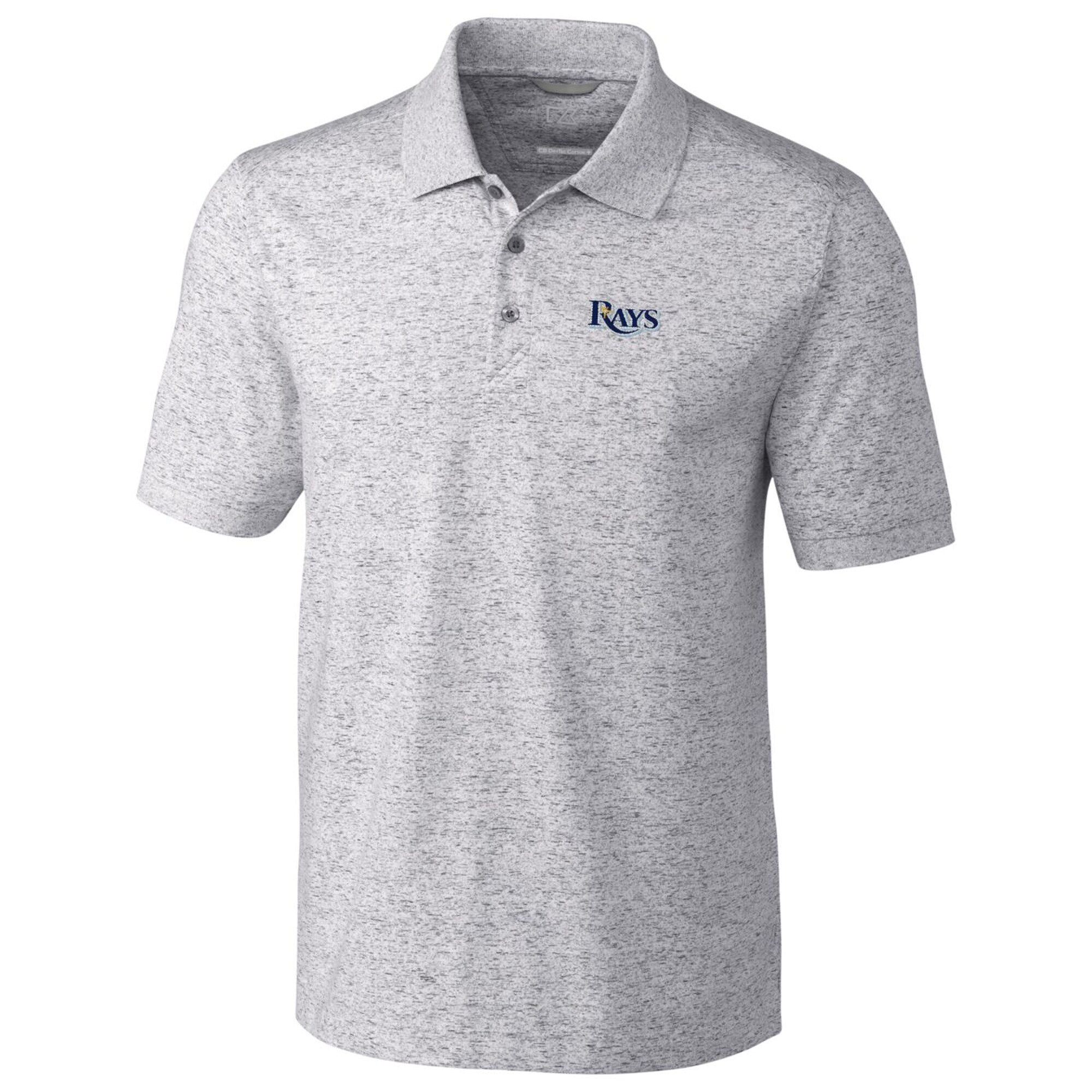 Tampa Bay Rays Cutter & Buck Advantage Polo Space Dye - Gray
