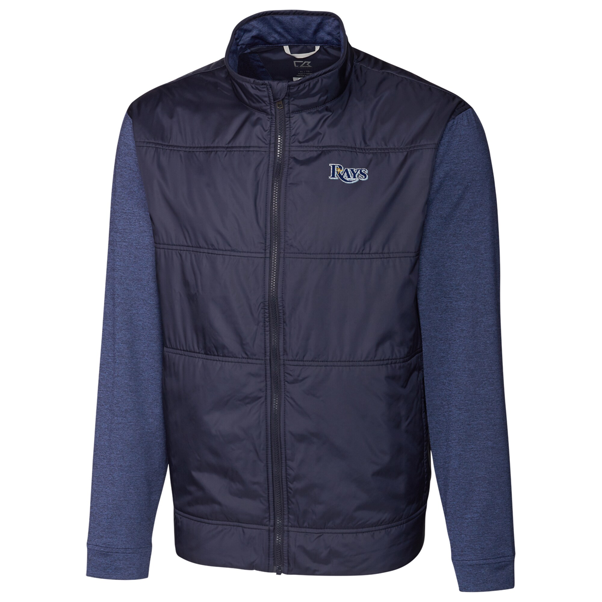 Tampa Bay Rays Cutter & Buck Stealth Full-Zip Jacket - Navy
