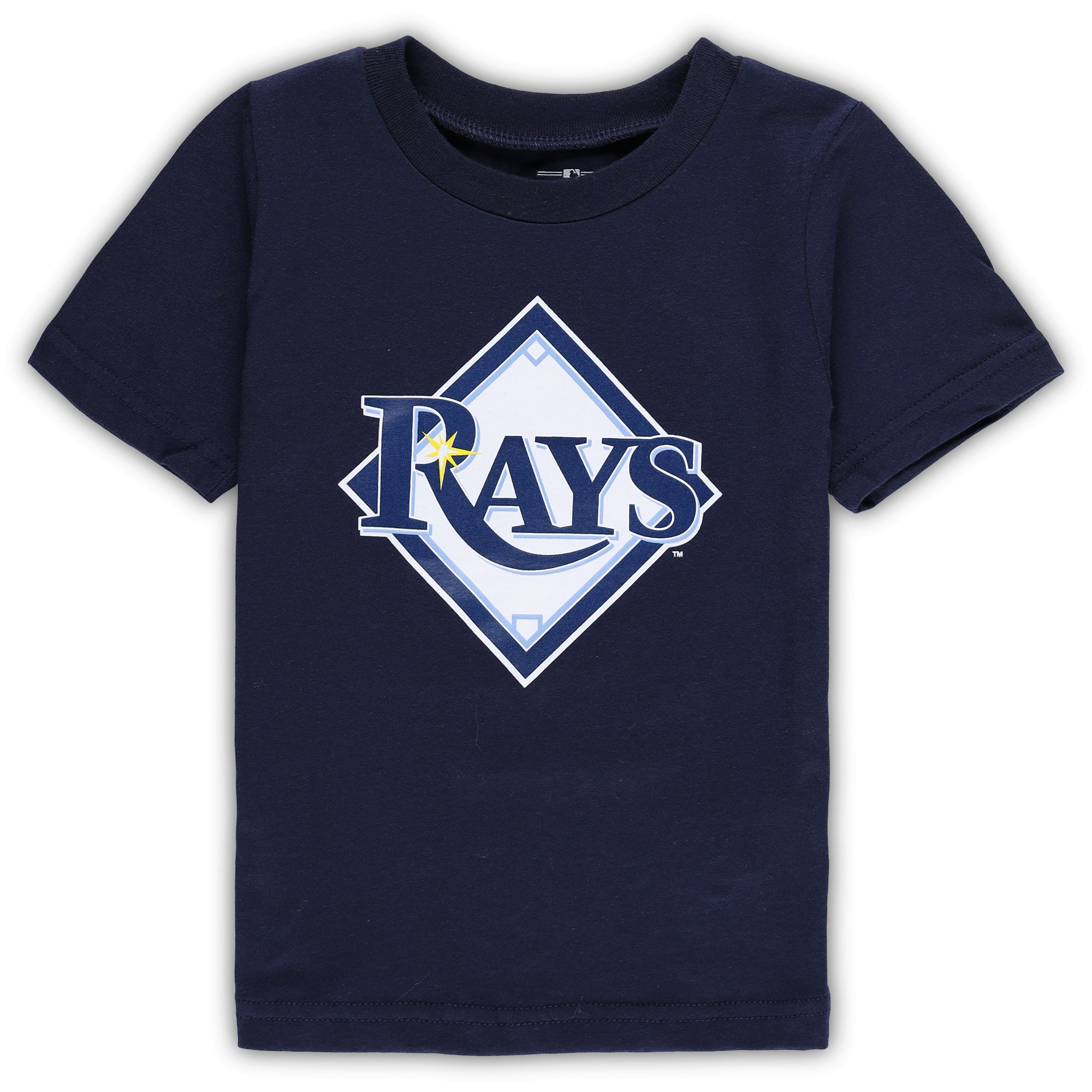 Toddler Tampa Bay Rays Navy Team Crew Primary Logo T-Shirt