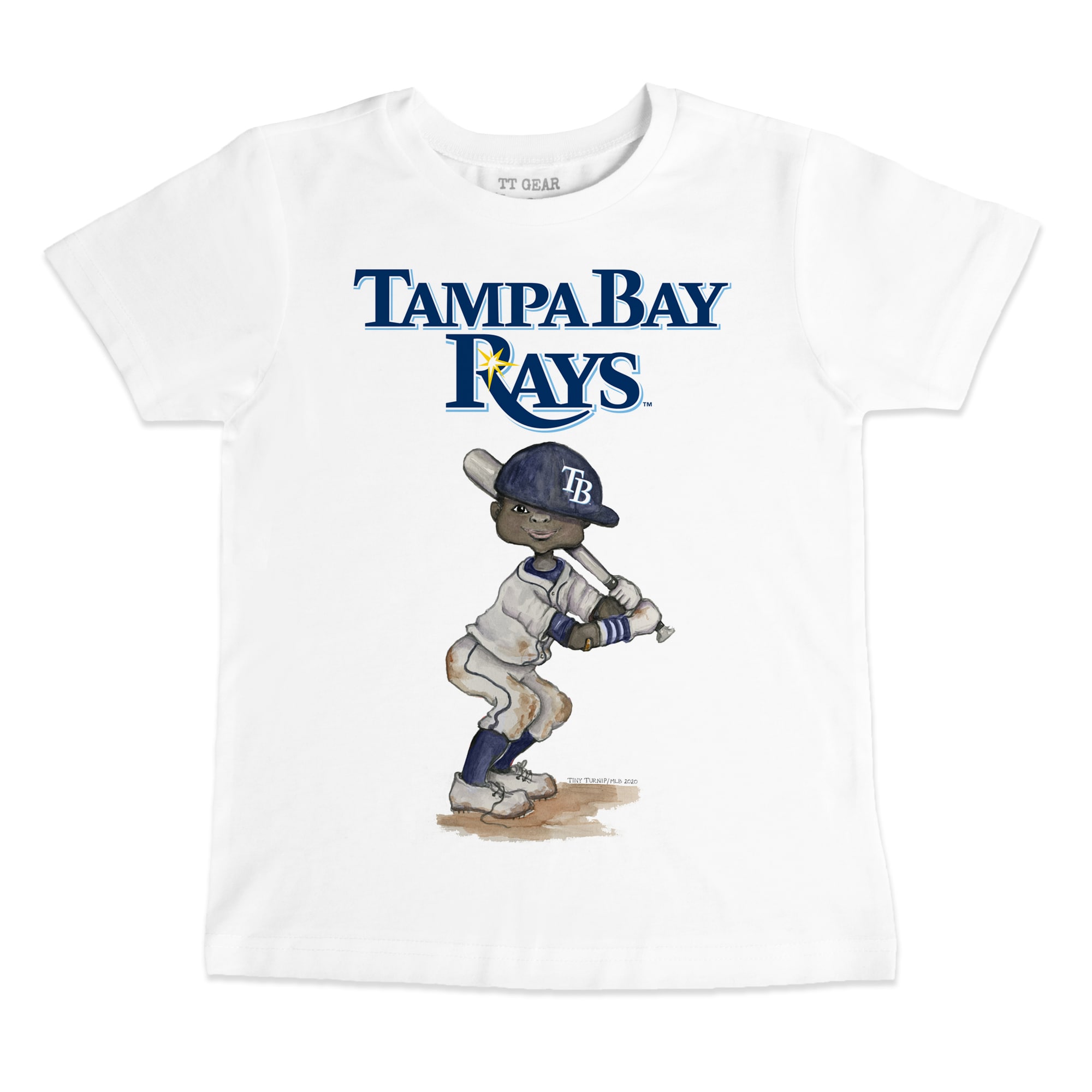 Toddler Tampa Bay Rays Tiny Turnip White James T-Shirt