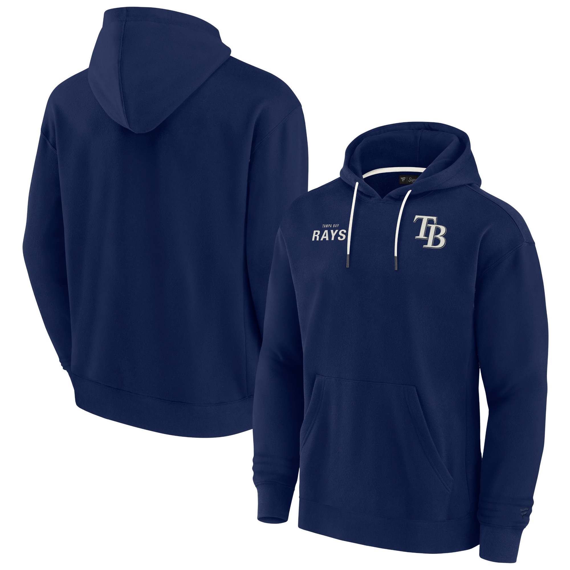Unisex Tampa Bay Rays  Signature Navy Elements Super Soft Fleece Pullover Hoodie