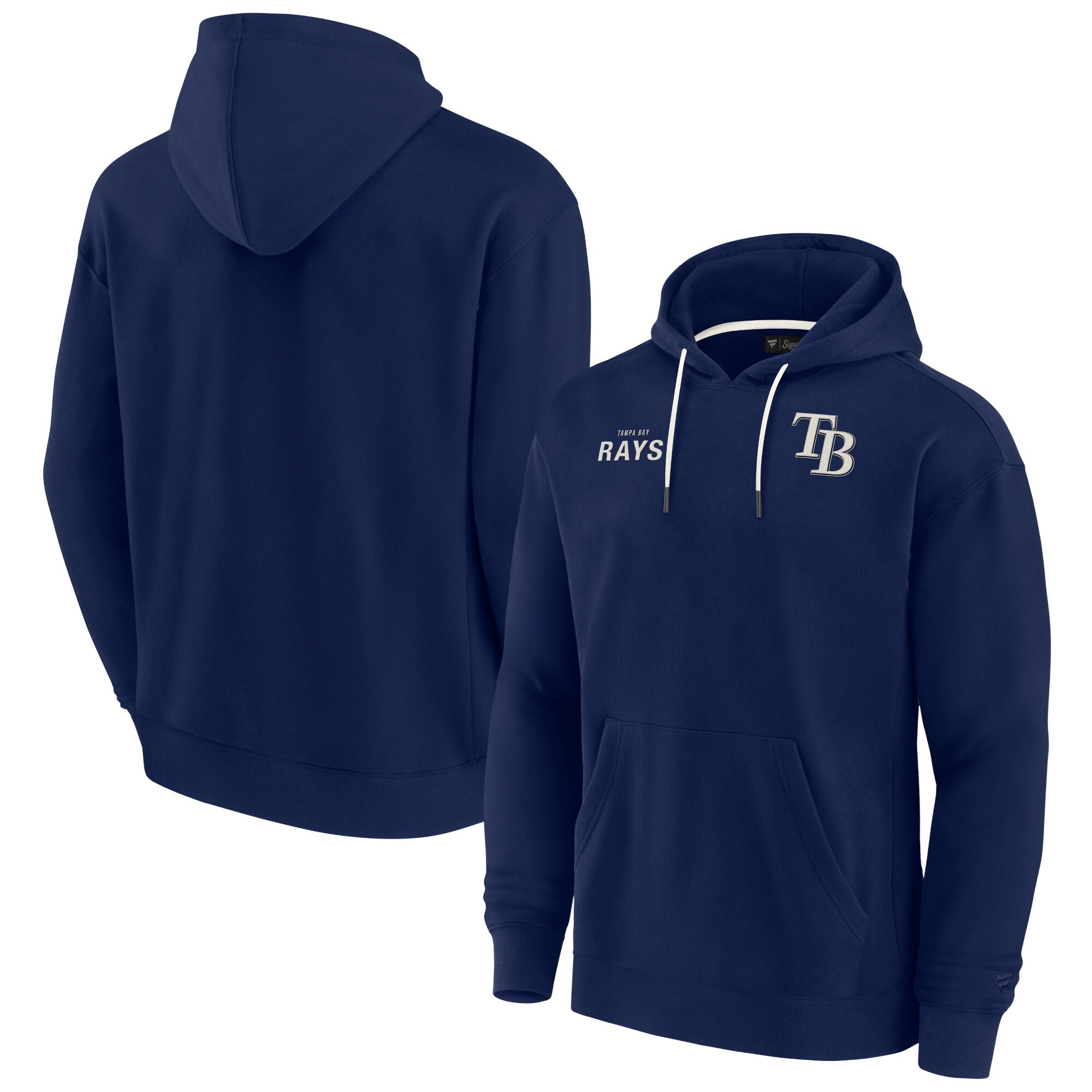 Unisex Tampa Bay Rays  Signature Navy Elements Super Soft Fleece Pullover Hoodie