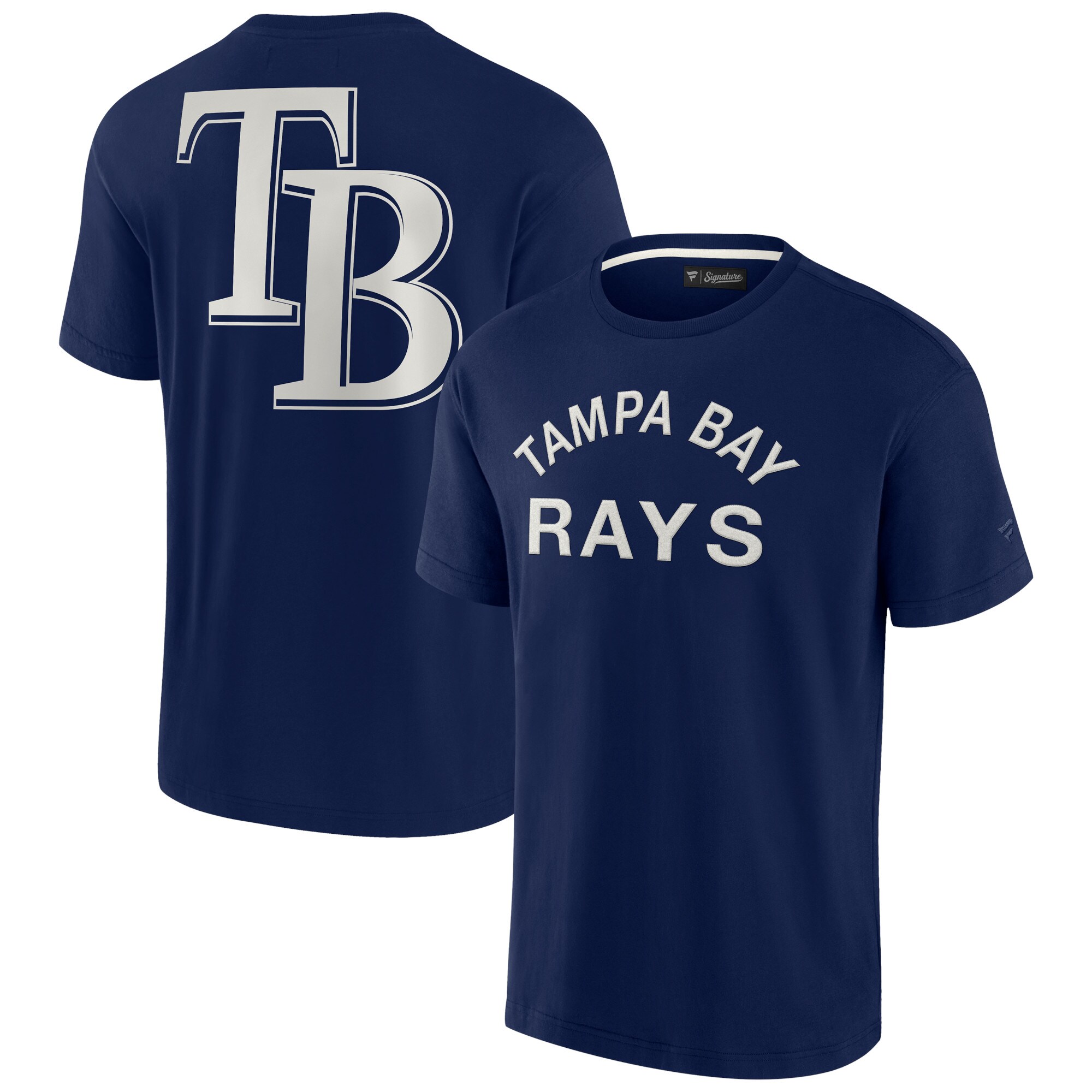 Unisex Tampa Bay Rays  Signature Navy Elements Super Soft Short Sleeve T-Shirt