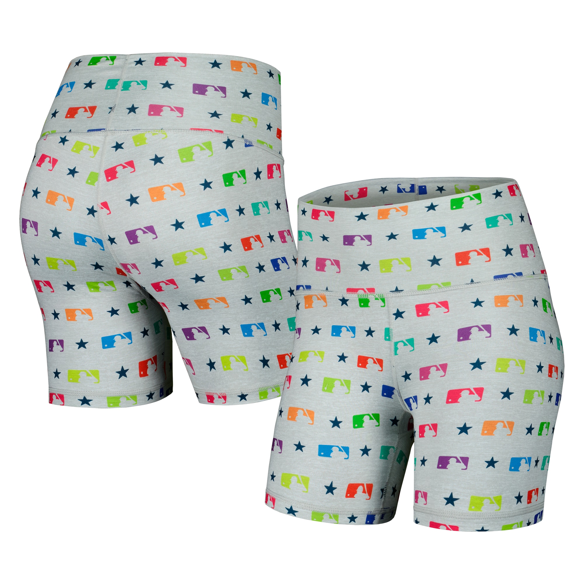 Women's MLB Merchandise Terez Gray TLC Rainbow Shorts