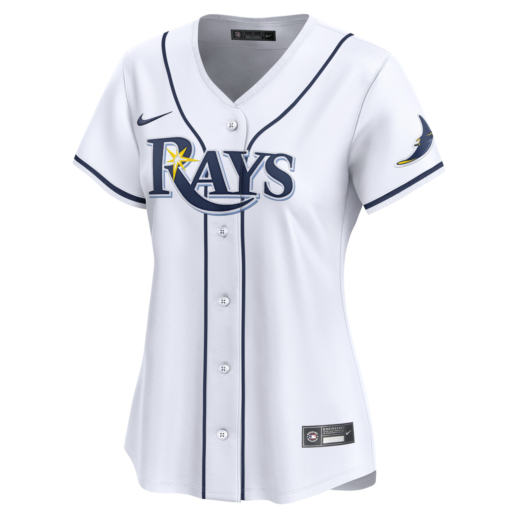 Women's Tampa Bay Rays Brandon Lowe Nike White Home Limited Player Jersey - Image 2