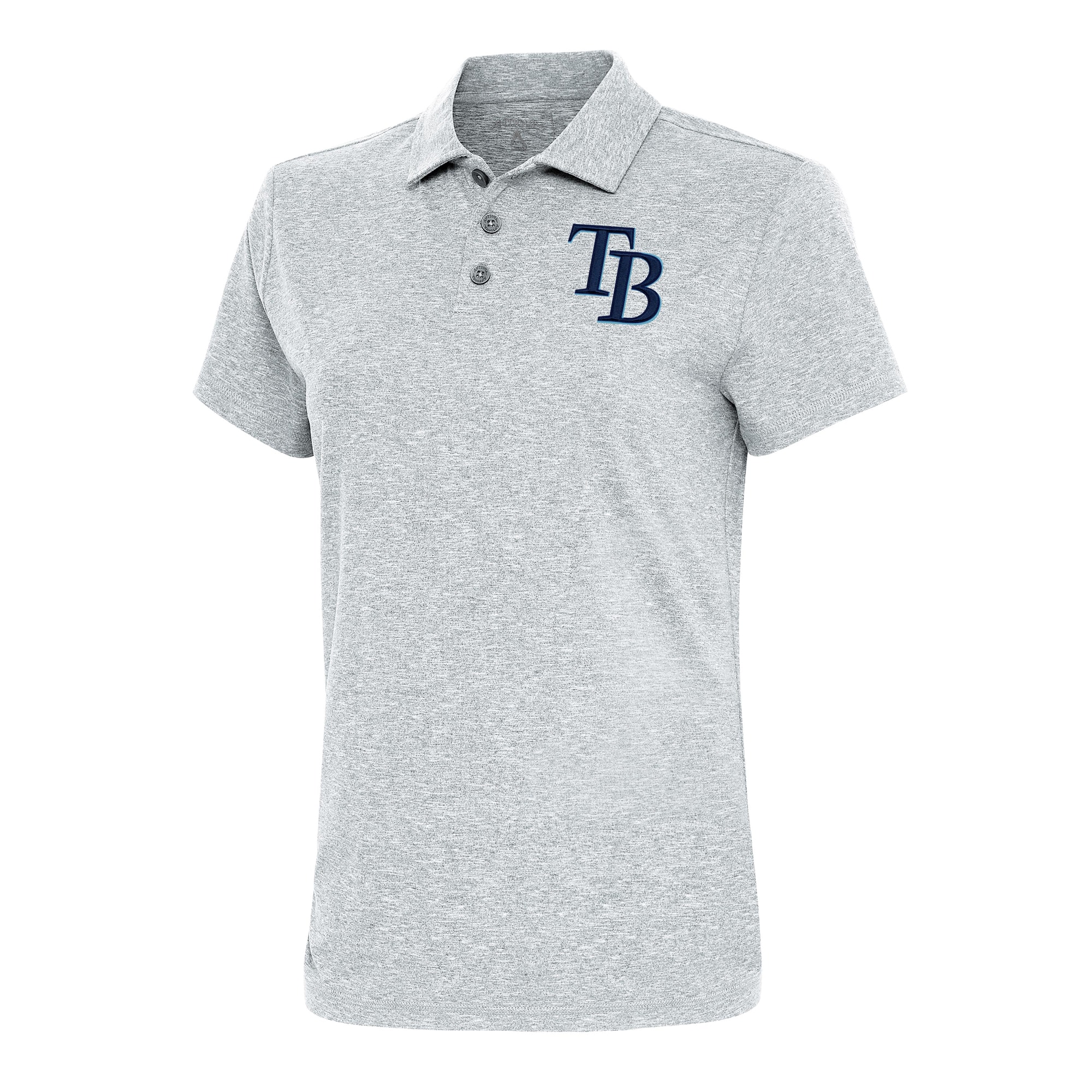 Women's Tampa Bay Rays  Antigua Heather Gray Motivated Polo