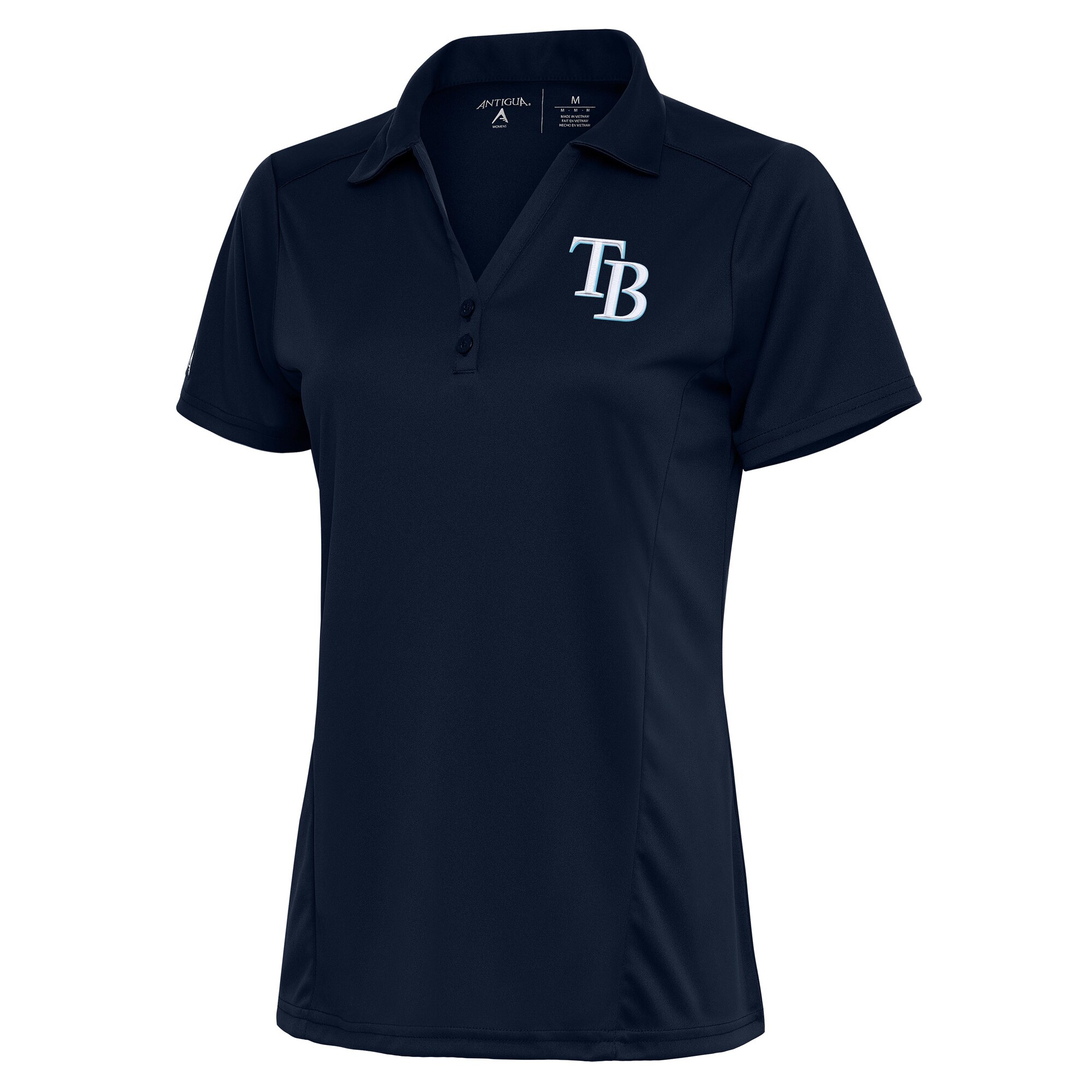 Women's Tampa Bay Rays Antigua Navy Team Logo Tribute Polo