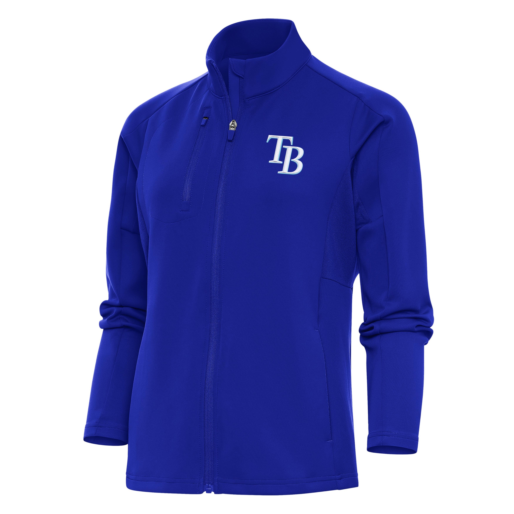 Women's Tampa Bay Rays Antigua Royal Logo Generation Full-Zip Jacket