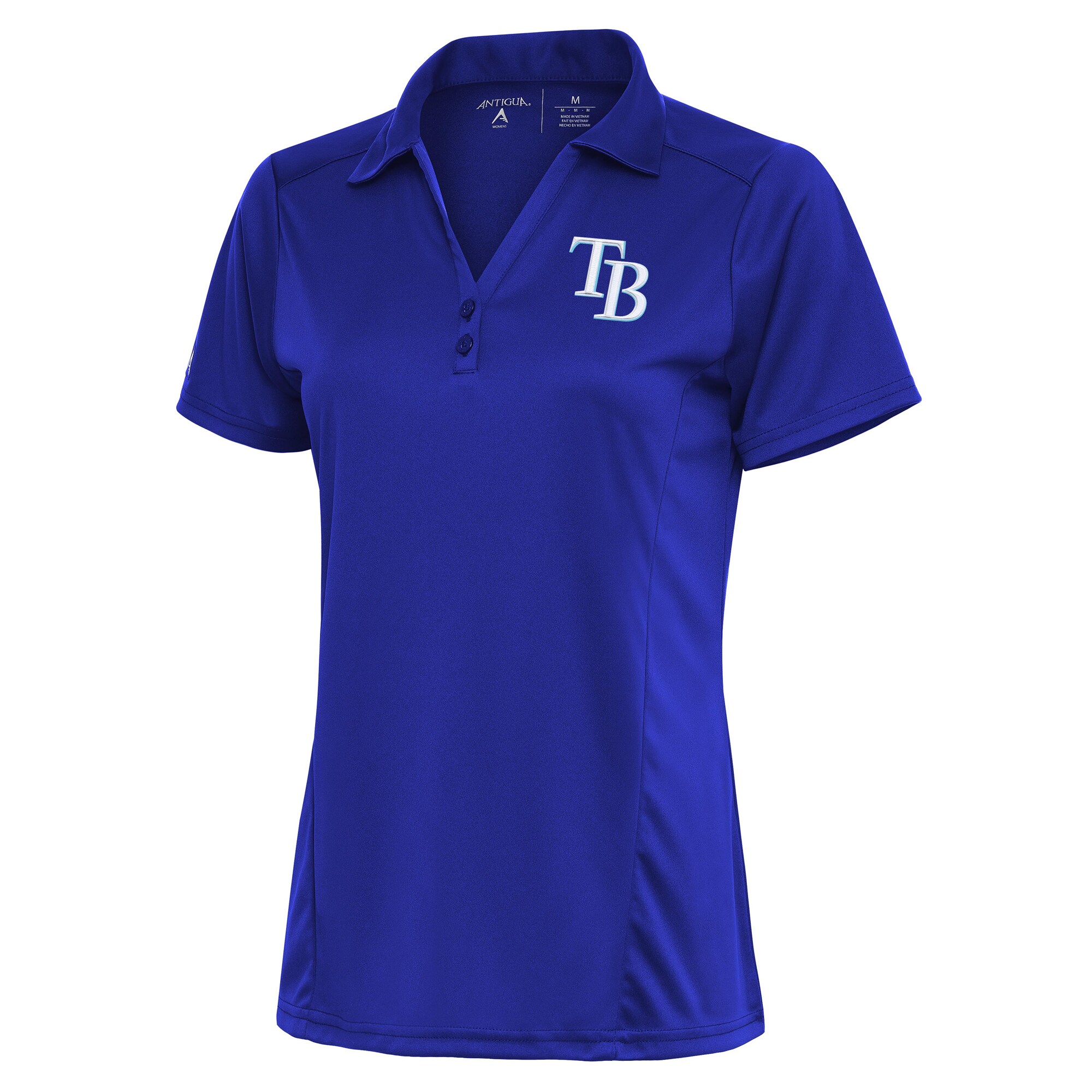 Women's Tampa Bay Rays Antigua Royal Team Logo Tribute Polo