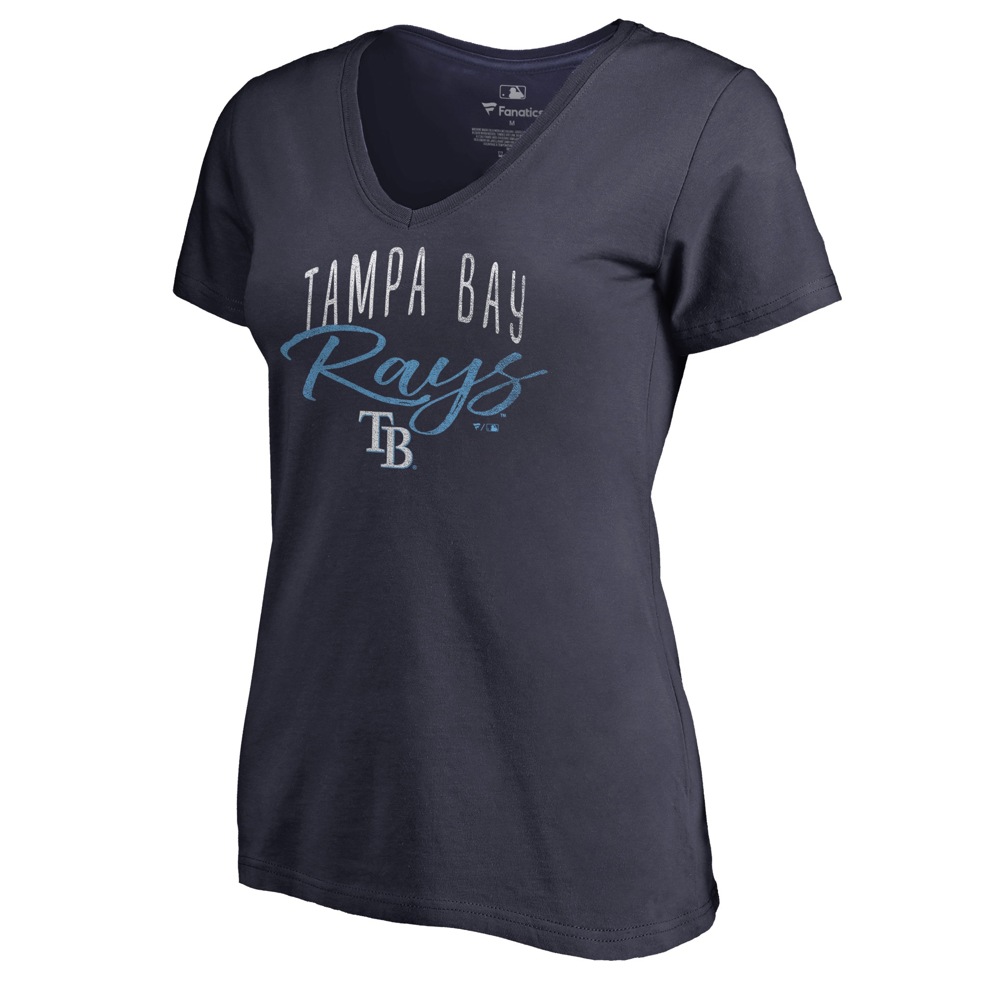 Women's Tampa Bay Rays  Branded Navy Graceful V-Neck T-Shirt