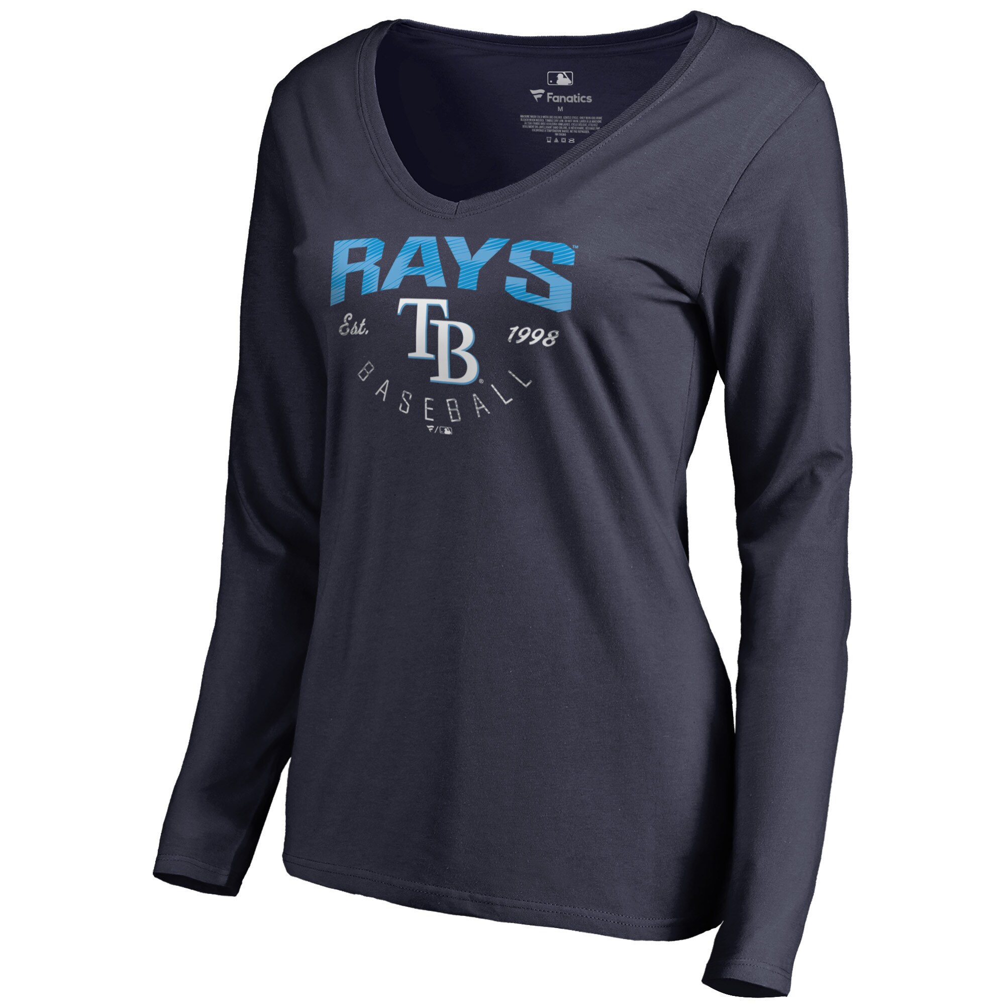 Women's Tampa Bay Rays  Branded Navy Live For It Long Sleeve T-Shirt
