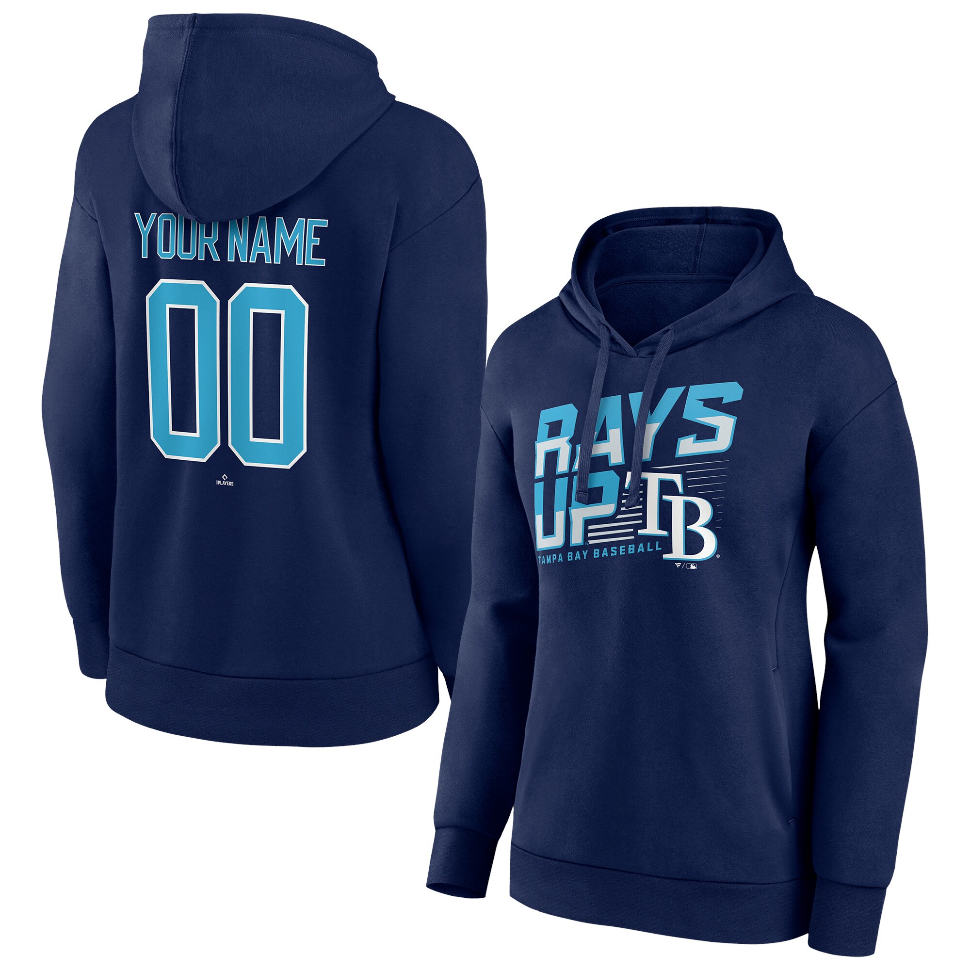 Women's Tampa Bay Rays  Branded Navy Personalized Hometown Legend Pullover Hoodie