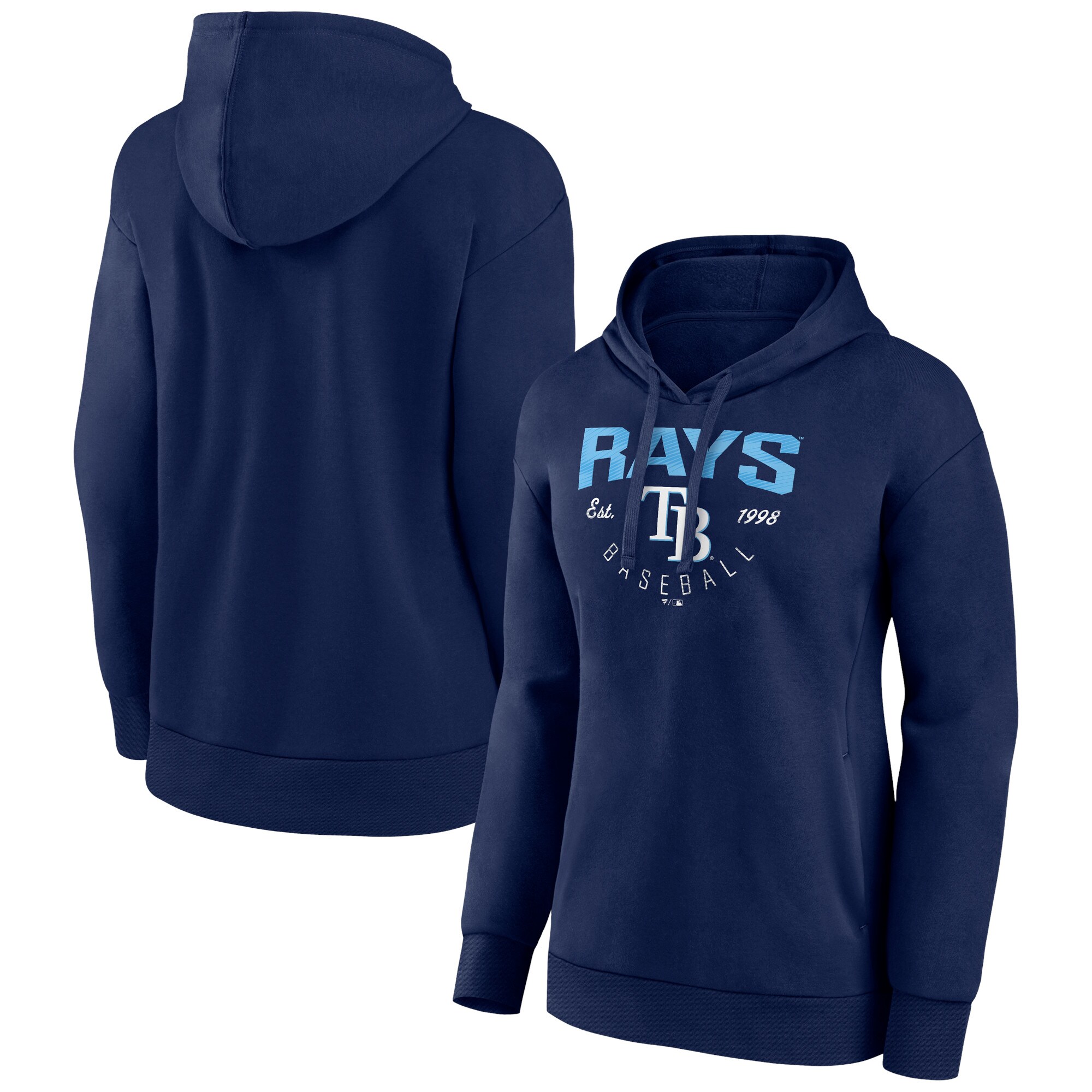 Women's Tampa Bay Rays  Branded Navy Team Live For It Pullover Hoodie