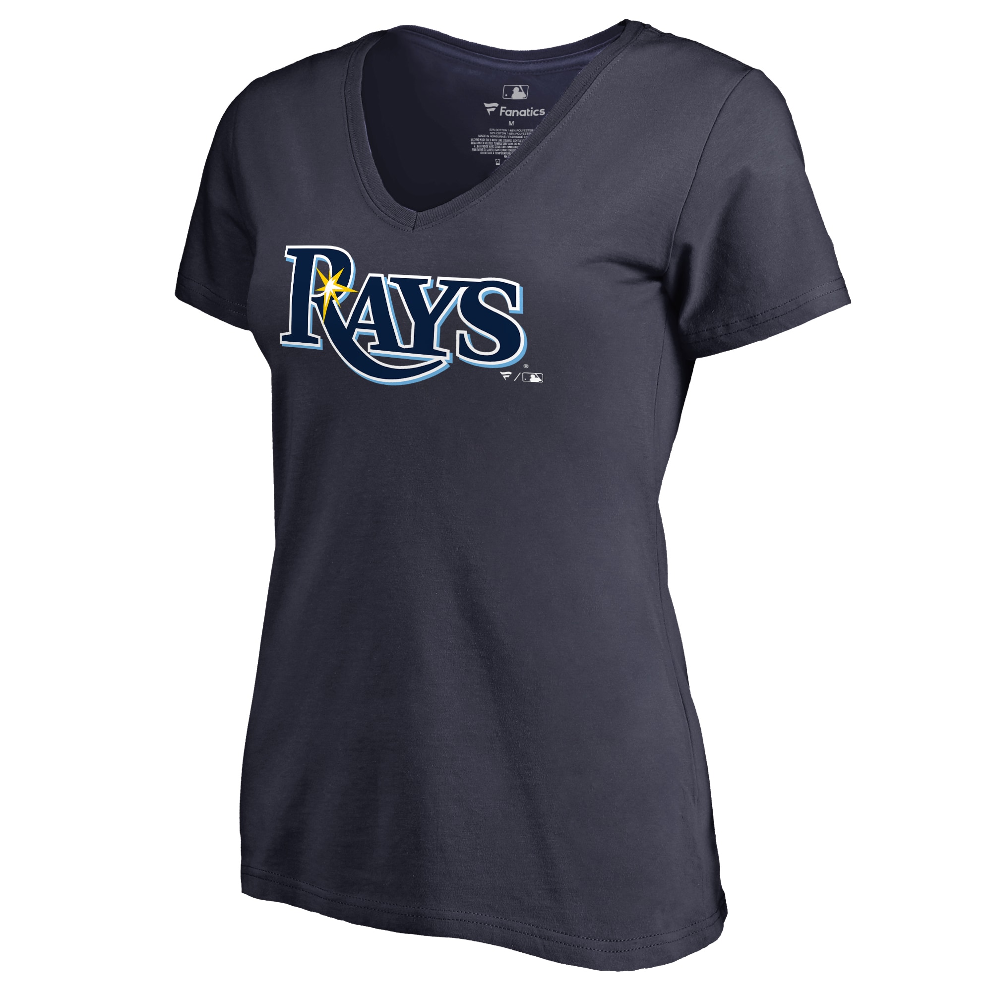 Women's Tampa Bay Rays  Branded Navy Team Wordmark T-Shirt