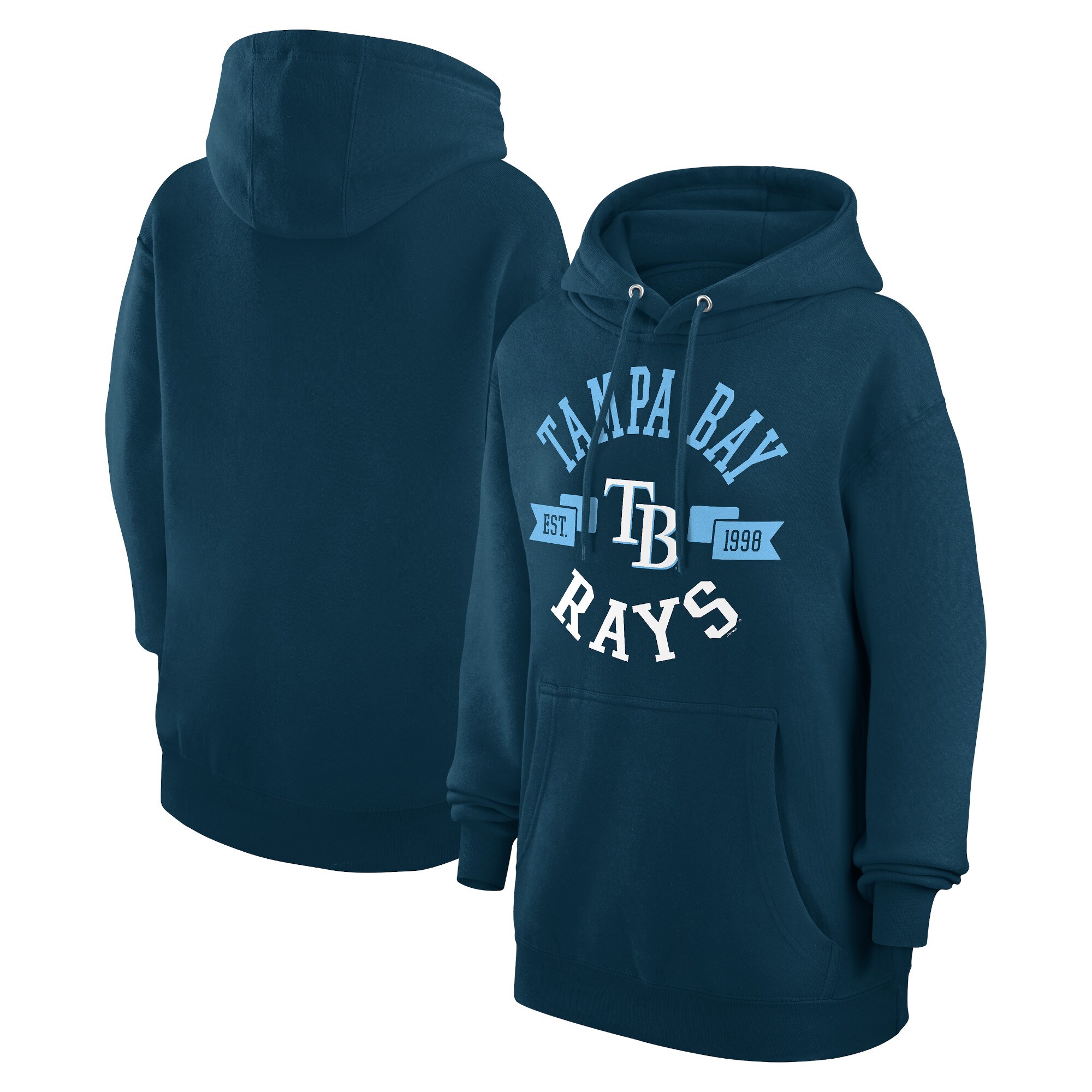 Women's Tampa Bay Rays G-III 4Her by Carl Banks Navy City Graphic Pullover Hoodie