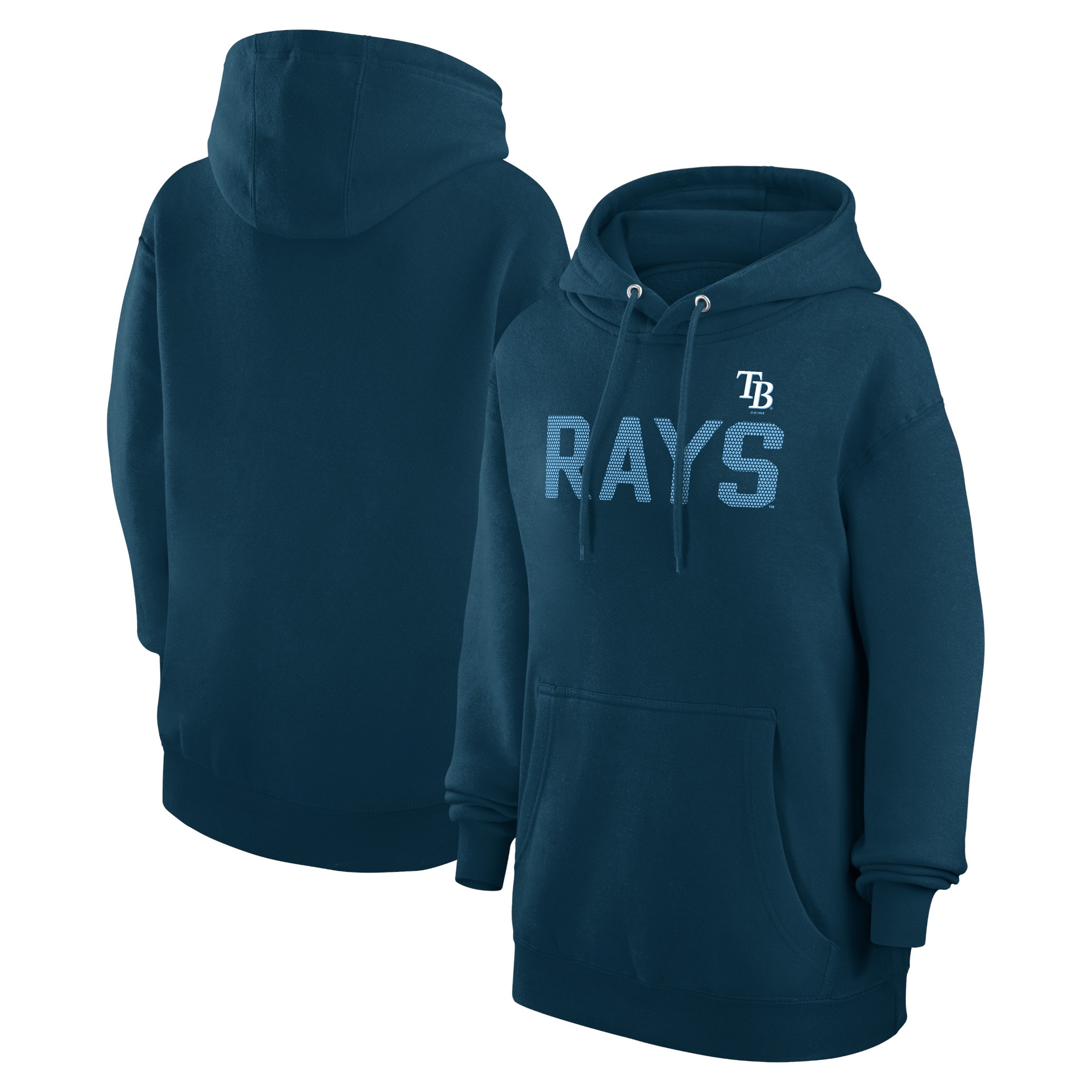 Women's Tampa Bay Rays  G-III 4Her by Carl Banks Navy Dot Print Pullover Hoodie