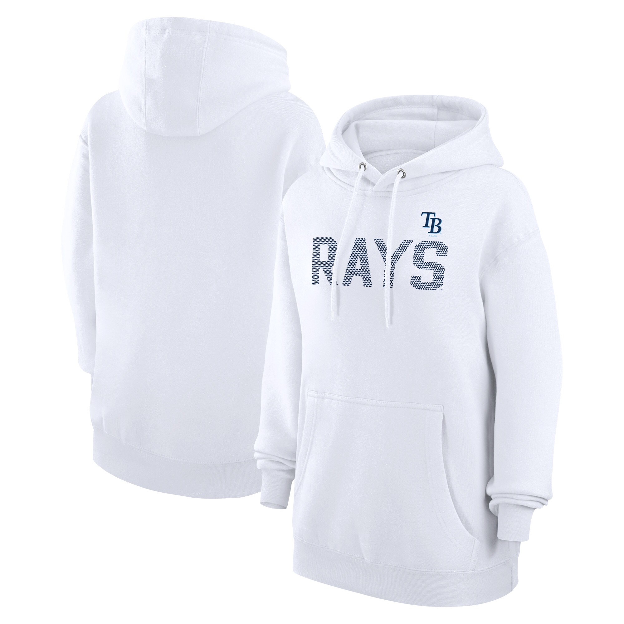 Women's Tampa Bay Rays  G-III 4Her by Carl Banks White Dot Print Pullover Hoodie