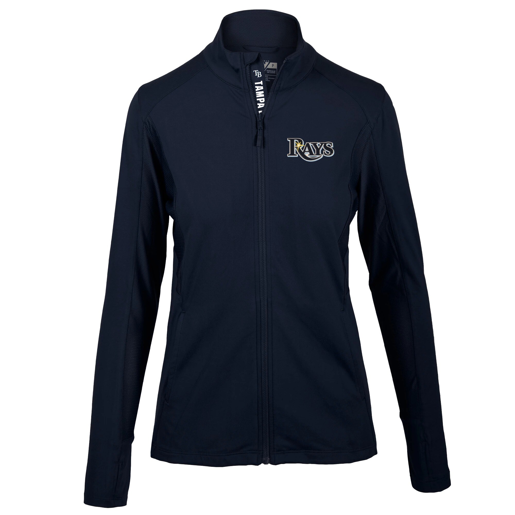 Women's Tampa Bay Rays Levelwear Navy Alyssa Full-Zip Jacket