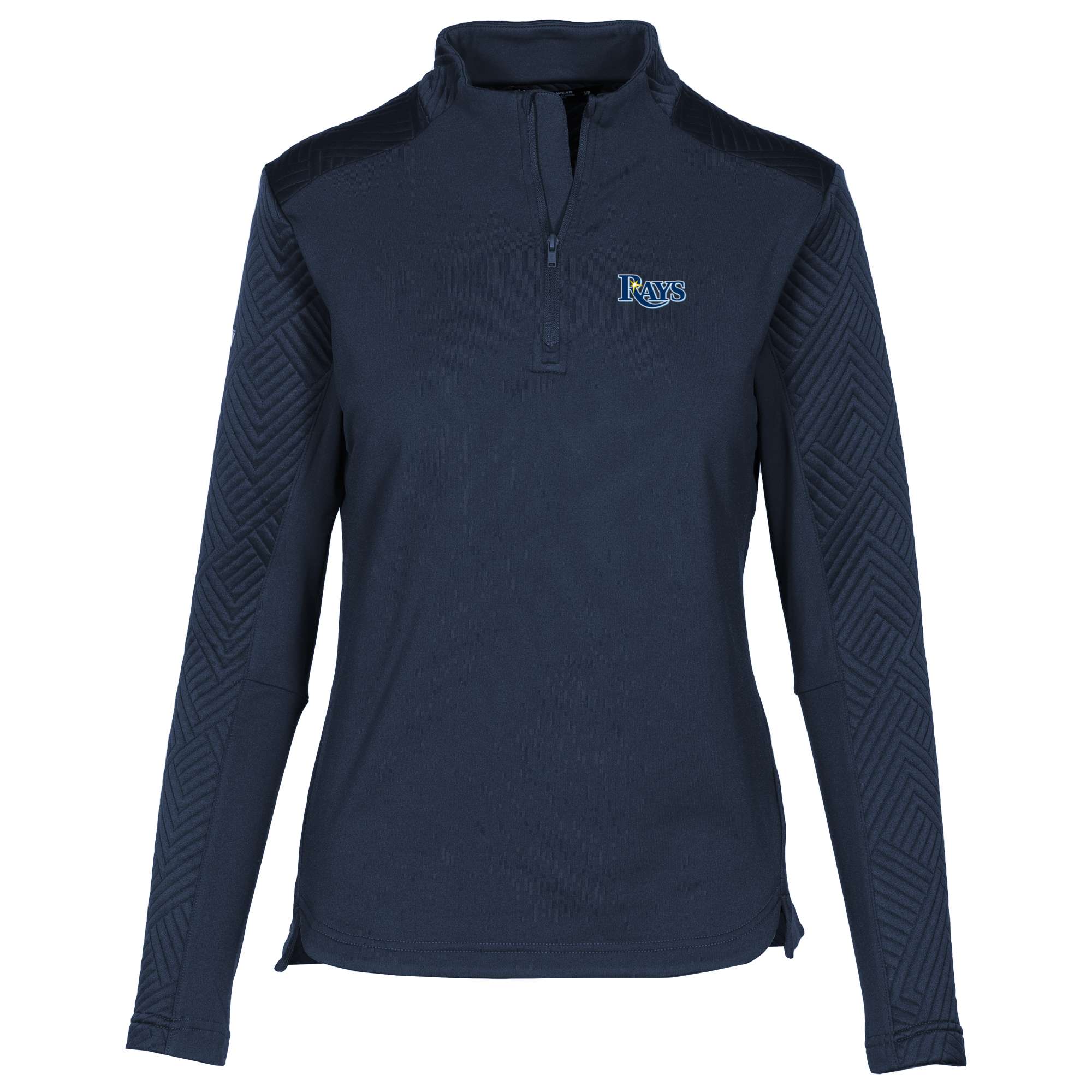 Women's Tampa Bay Rays  Levelwear Navy Daybreak Insignia 2.0 Quarter-Zip Pullover Top