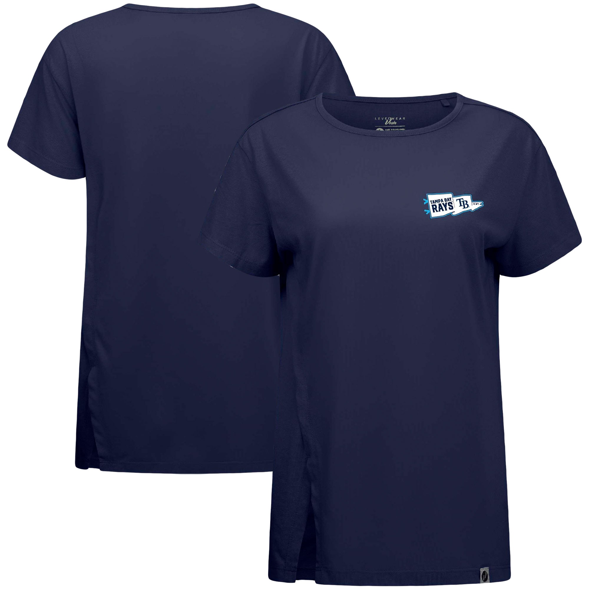 Women's Tampa Bay Rays  Levelwear Navy  Influx Rafters T-Shirt