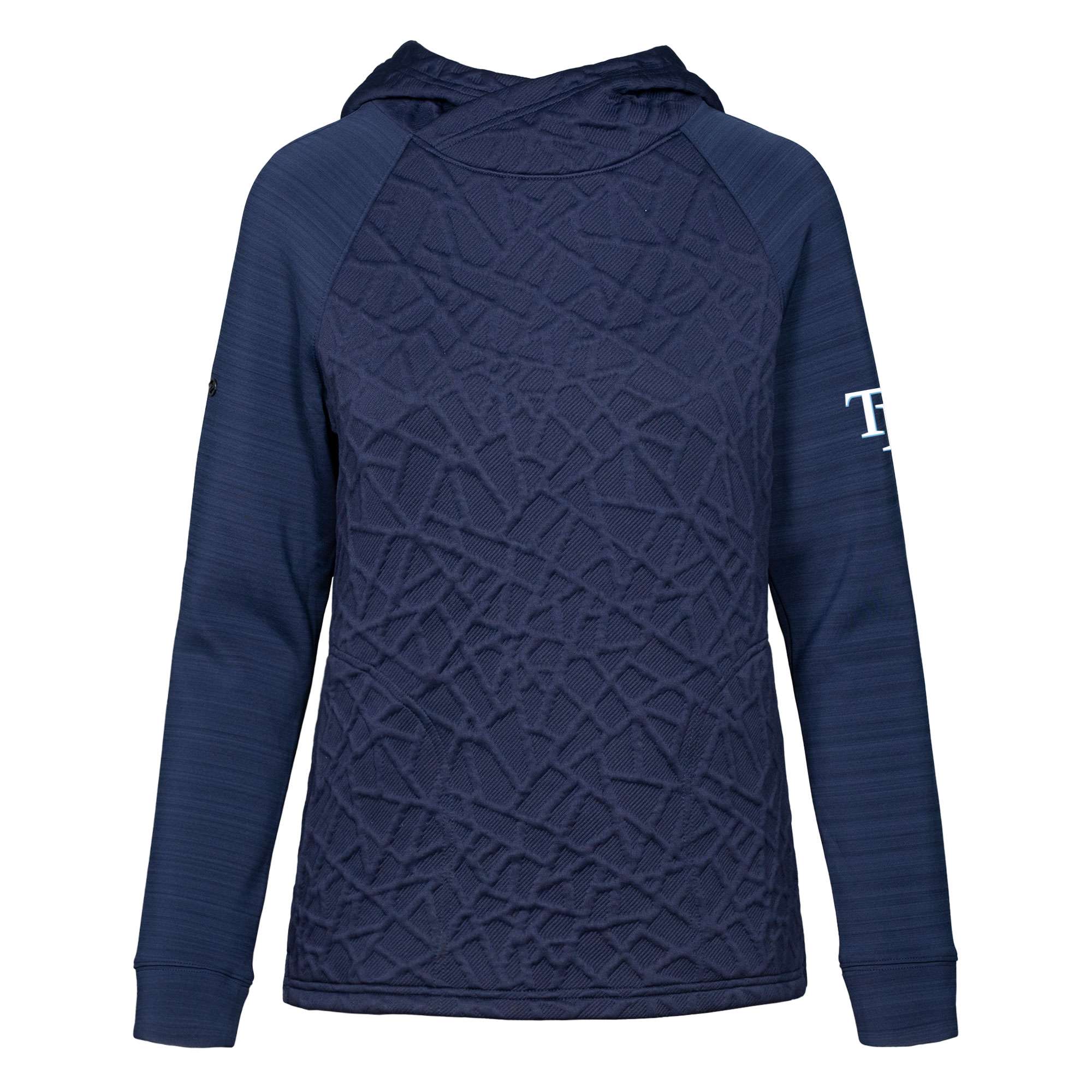 Women's Tampa Bay Rays  Levelwear Navy Kenzie Insignia 2.0 Pullover Hoodie