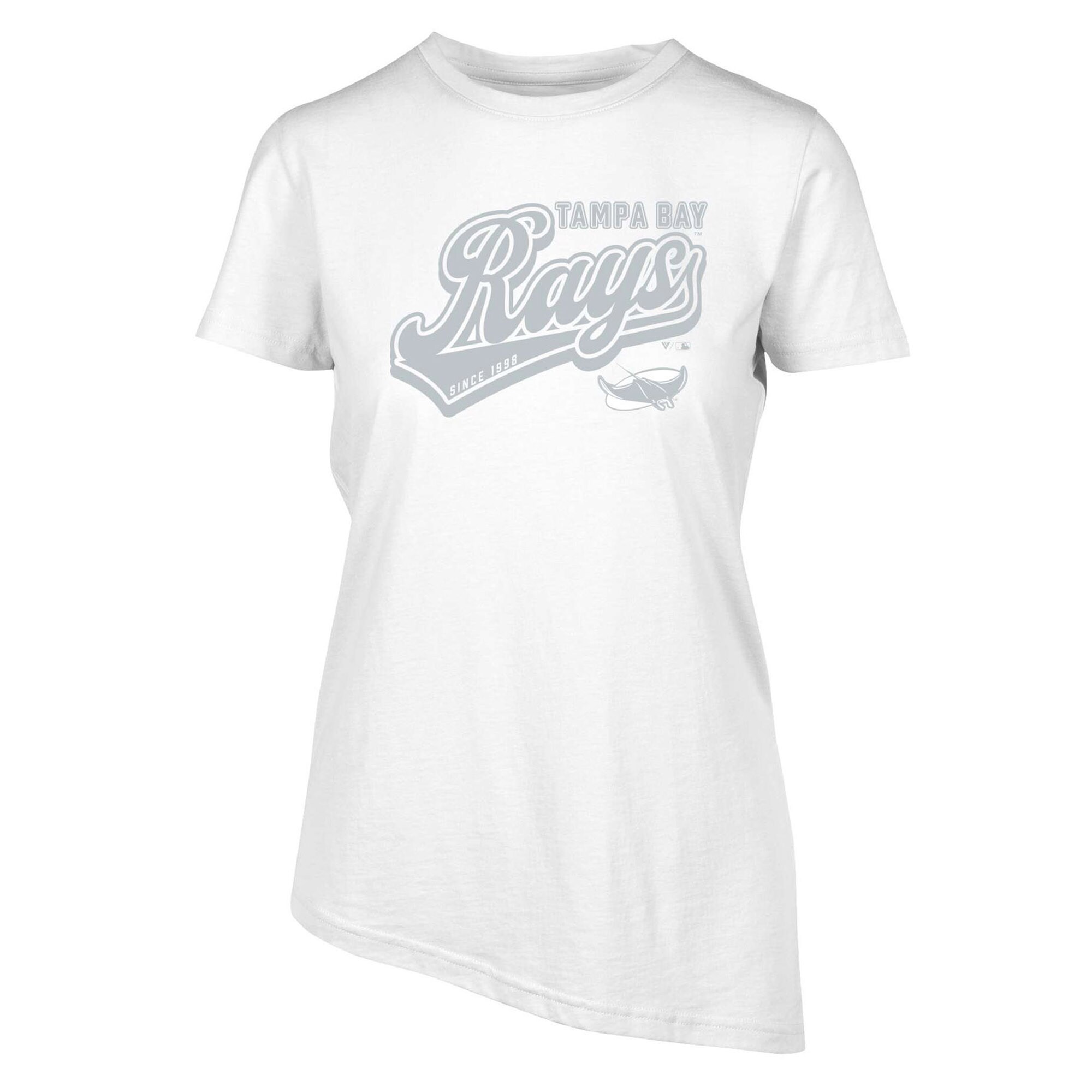 Women's Tampa Bay Rays  Levelwear White  Birch Sweep T-Shirt
