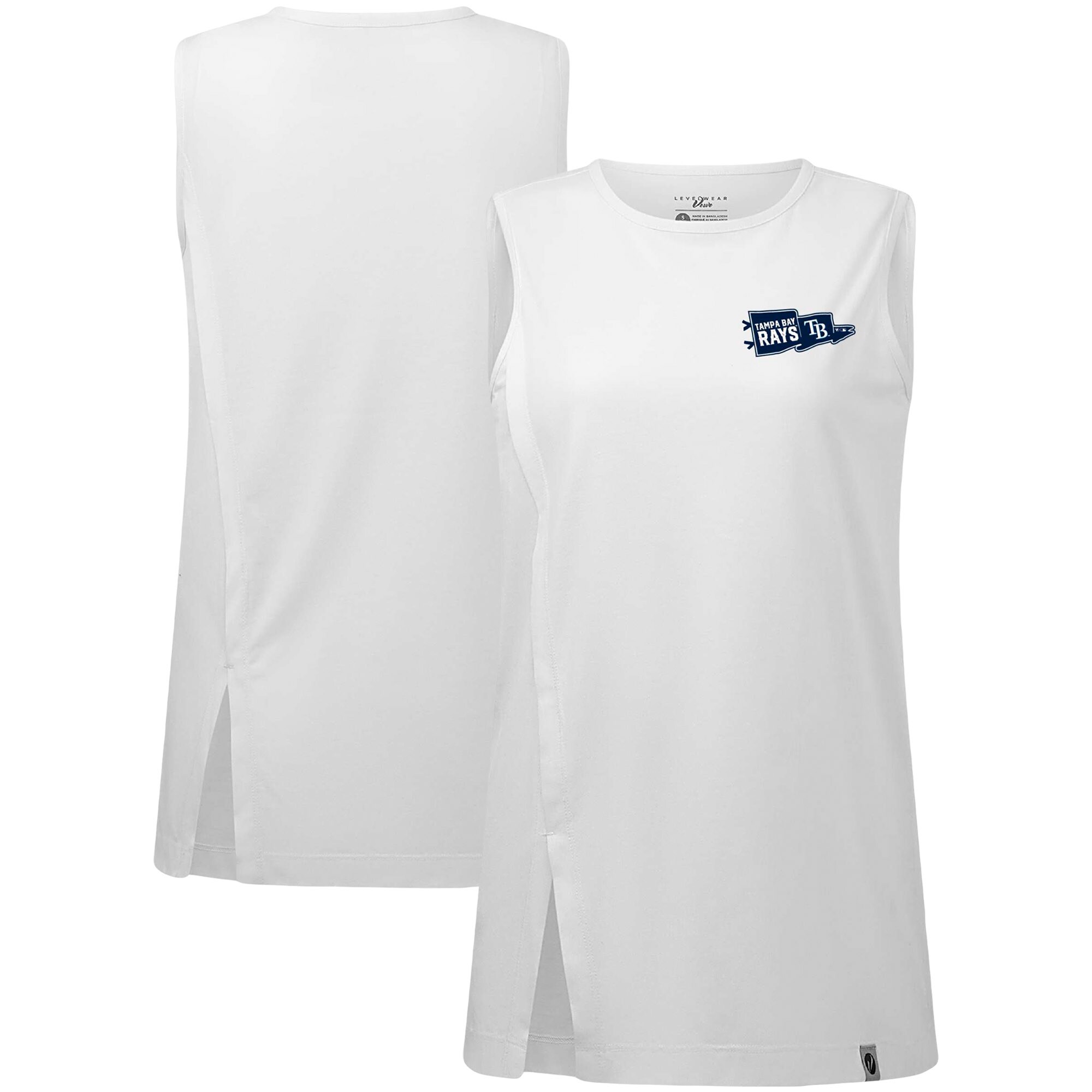 Women's Tampa Bay Rays  Levelwear White  Influx Rafters Tank Top
