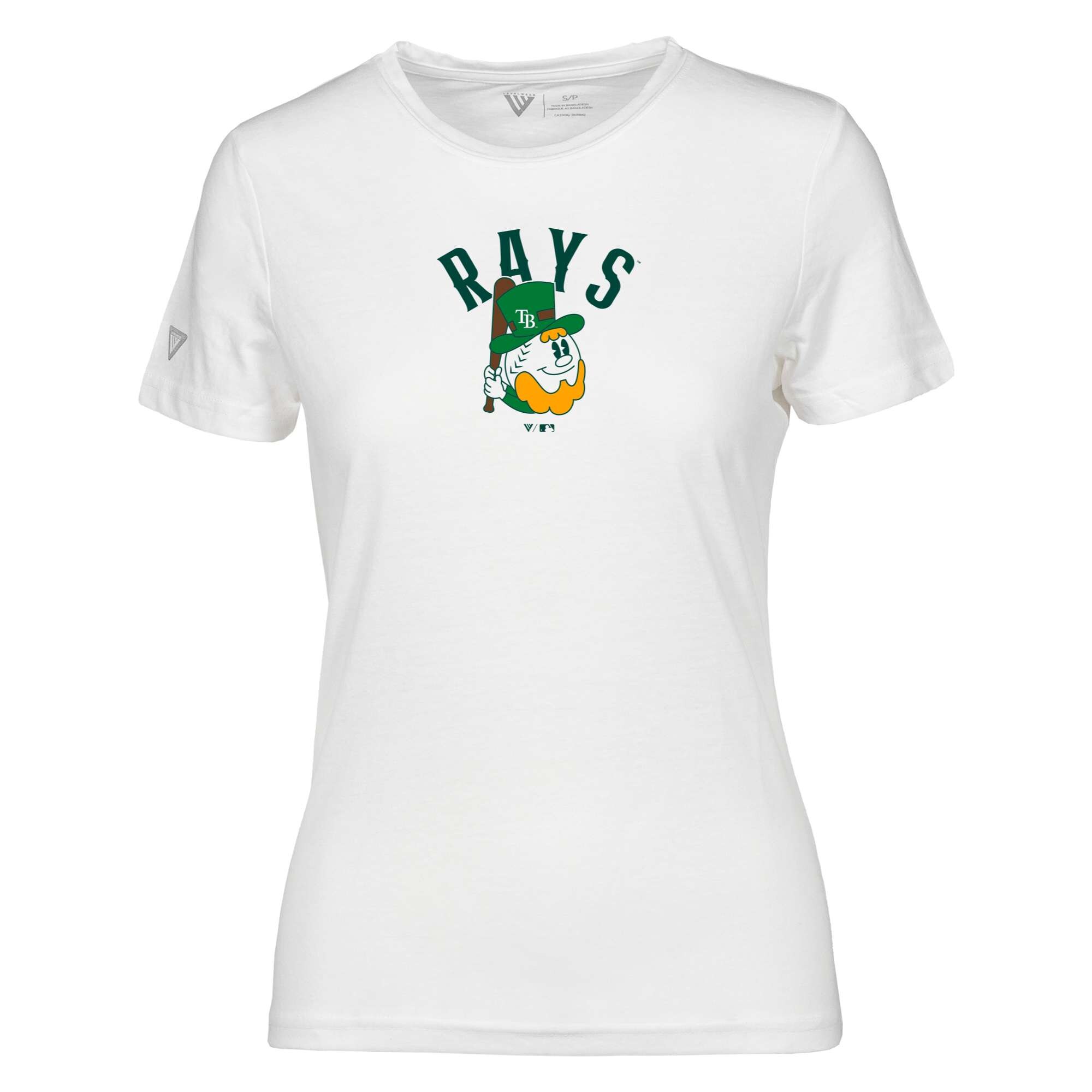Women's Tampa Bay Rays  Levelwear White St. Patrick's Day Maddox T-Shirt